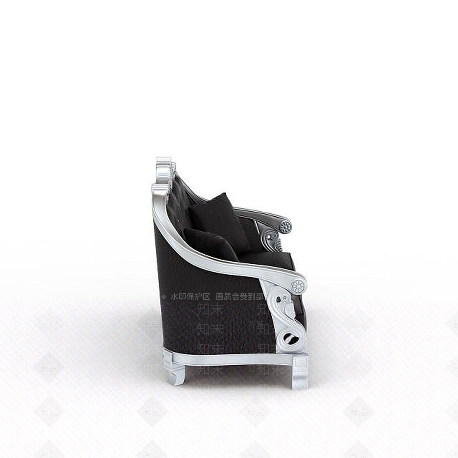 现代双人沙发3D模型下载【ID:1195929157】