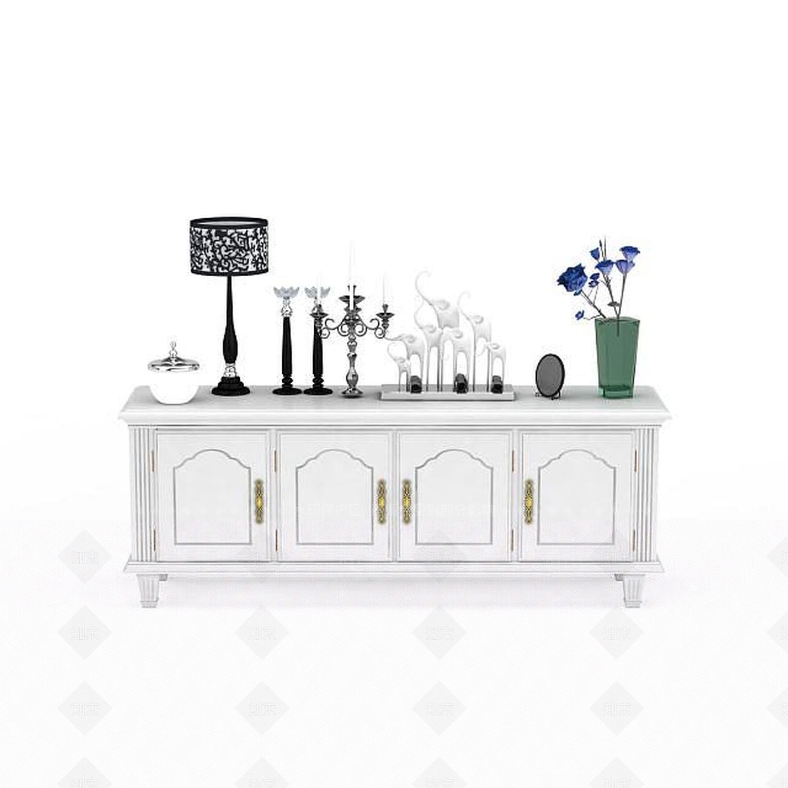 现代衣柜3D模型下载【ID:1200009769】