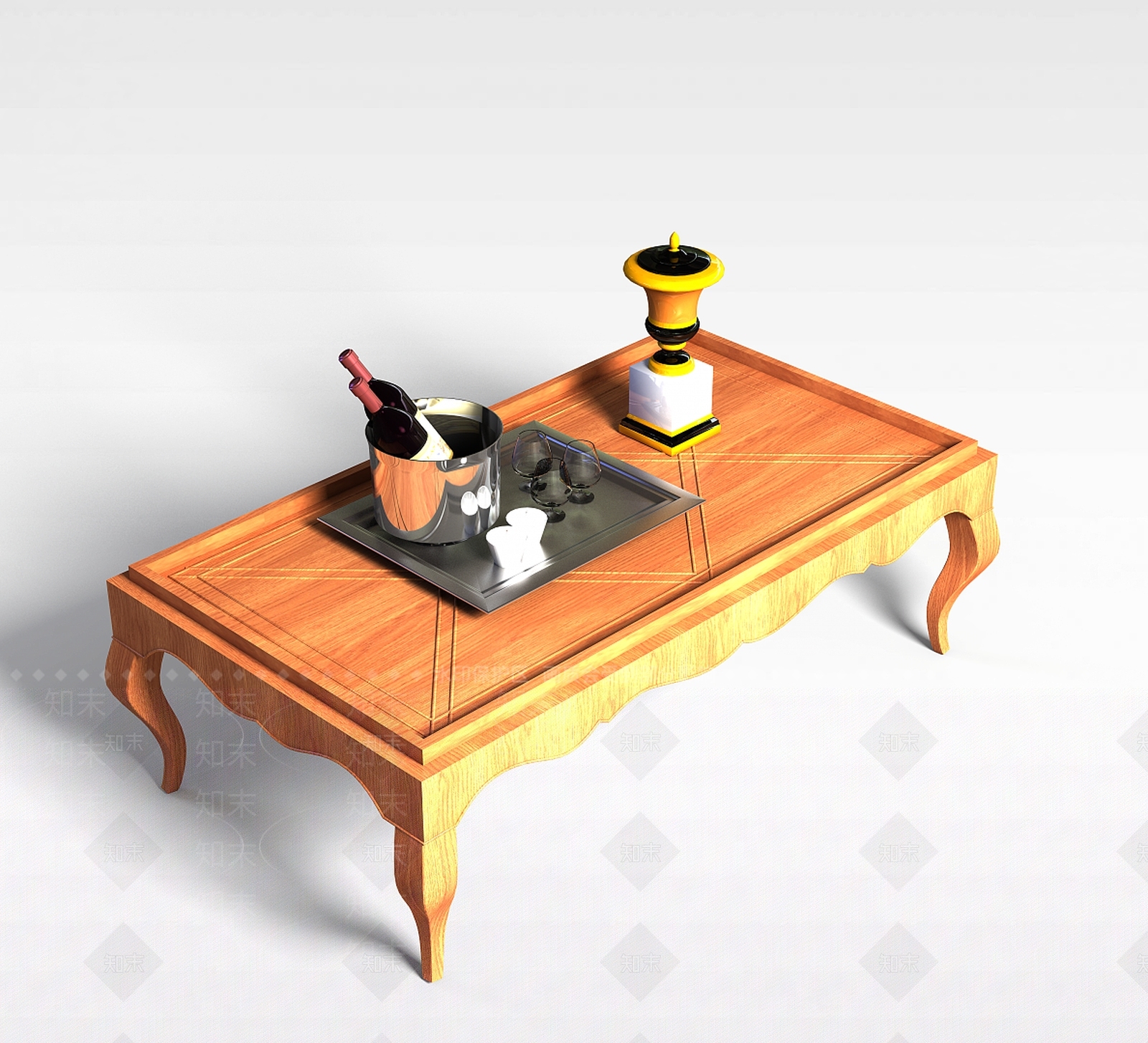 现代书桌3D模型下载【ID:1195930993】
