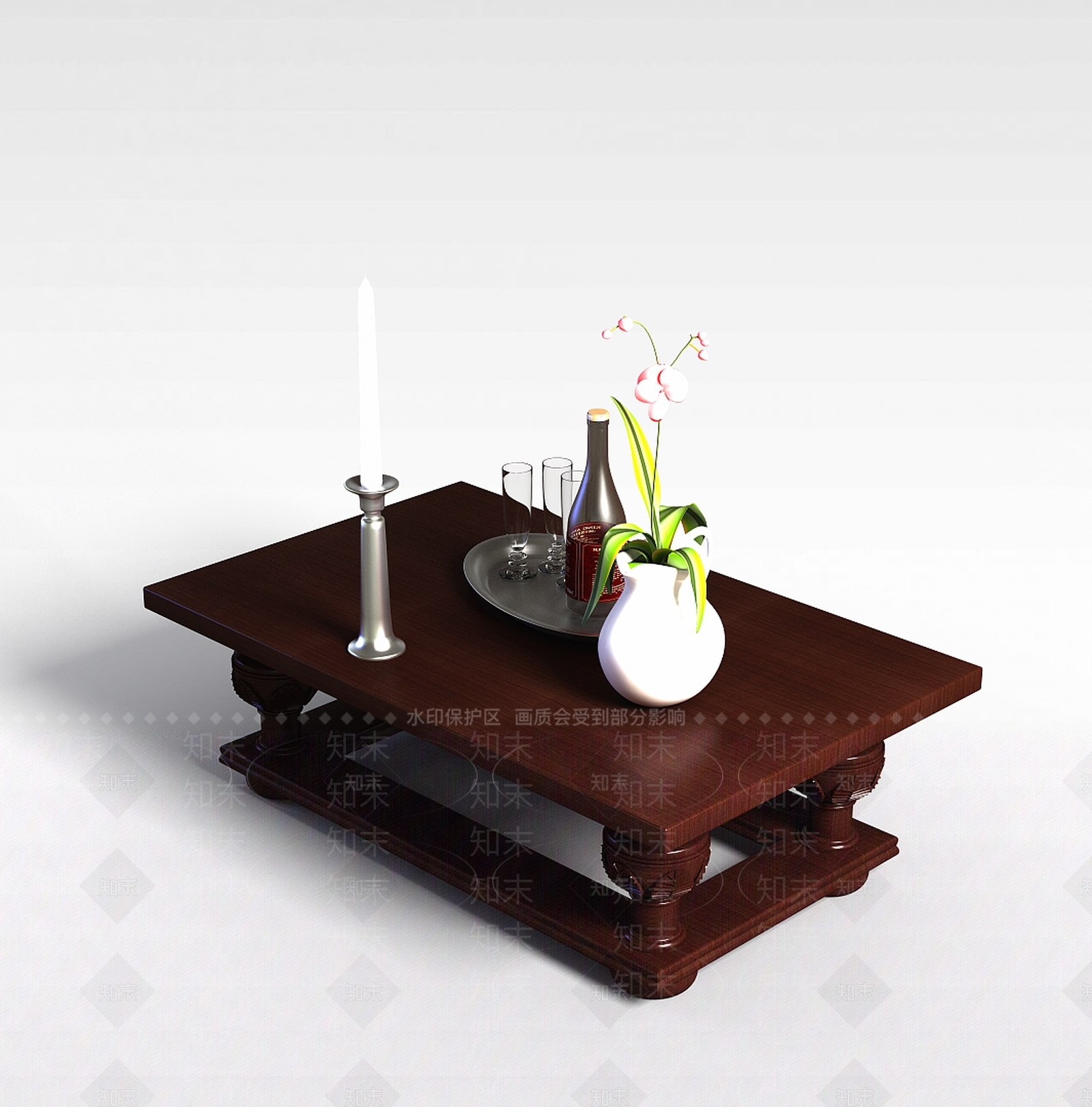 现代书桌3D模型下载【ID:1195931075】