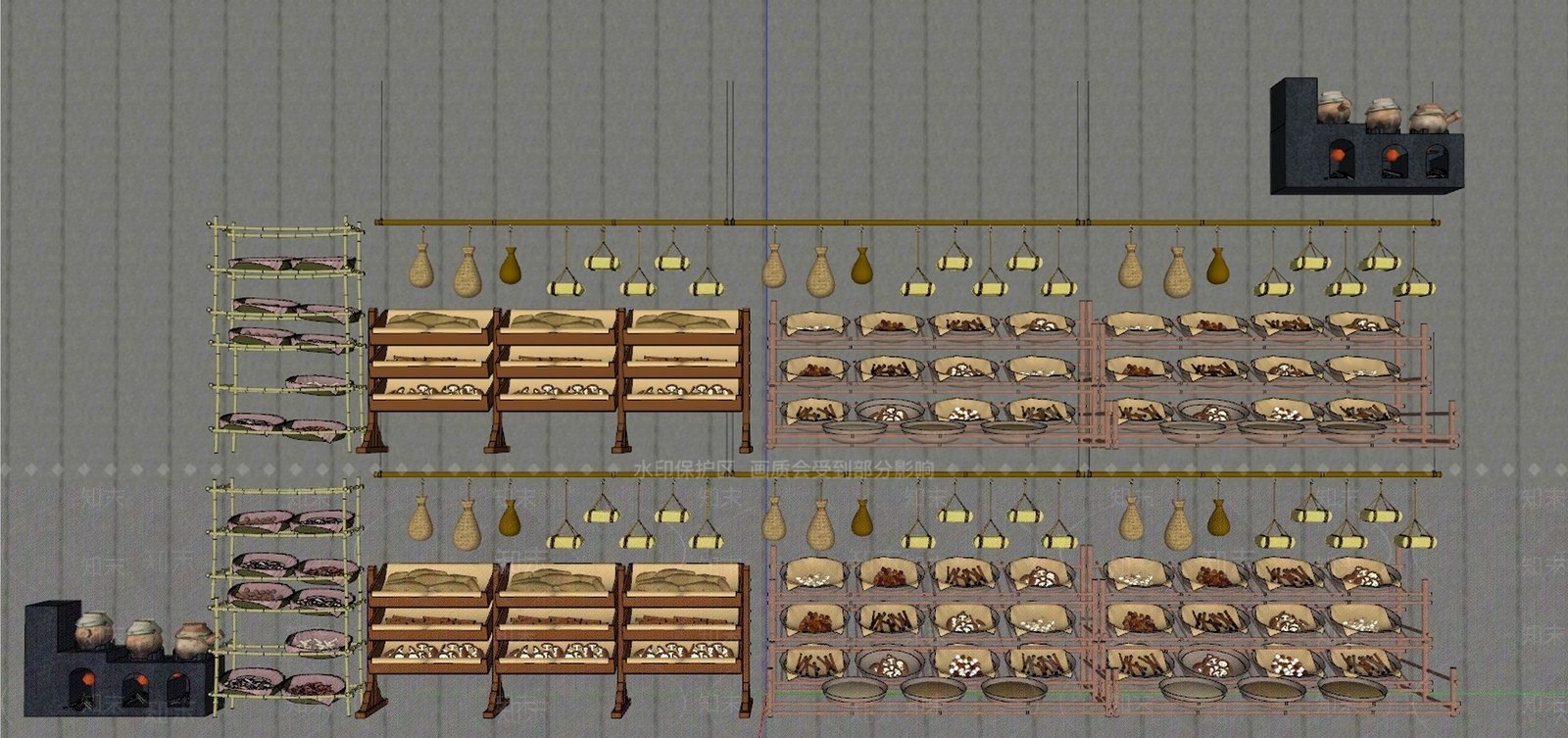 中式医疗器材SU模型下载【ID:1195932426】