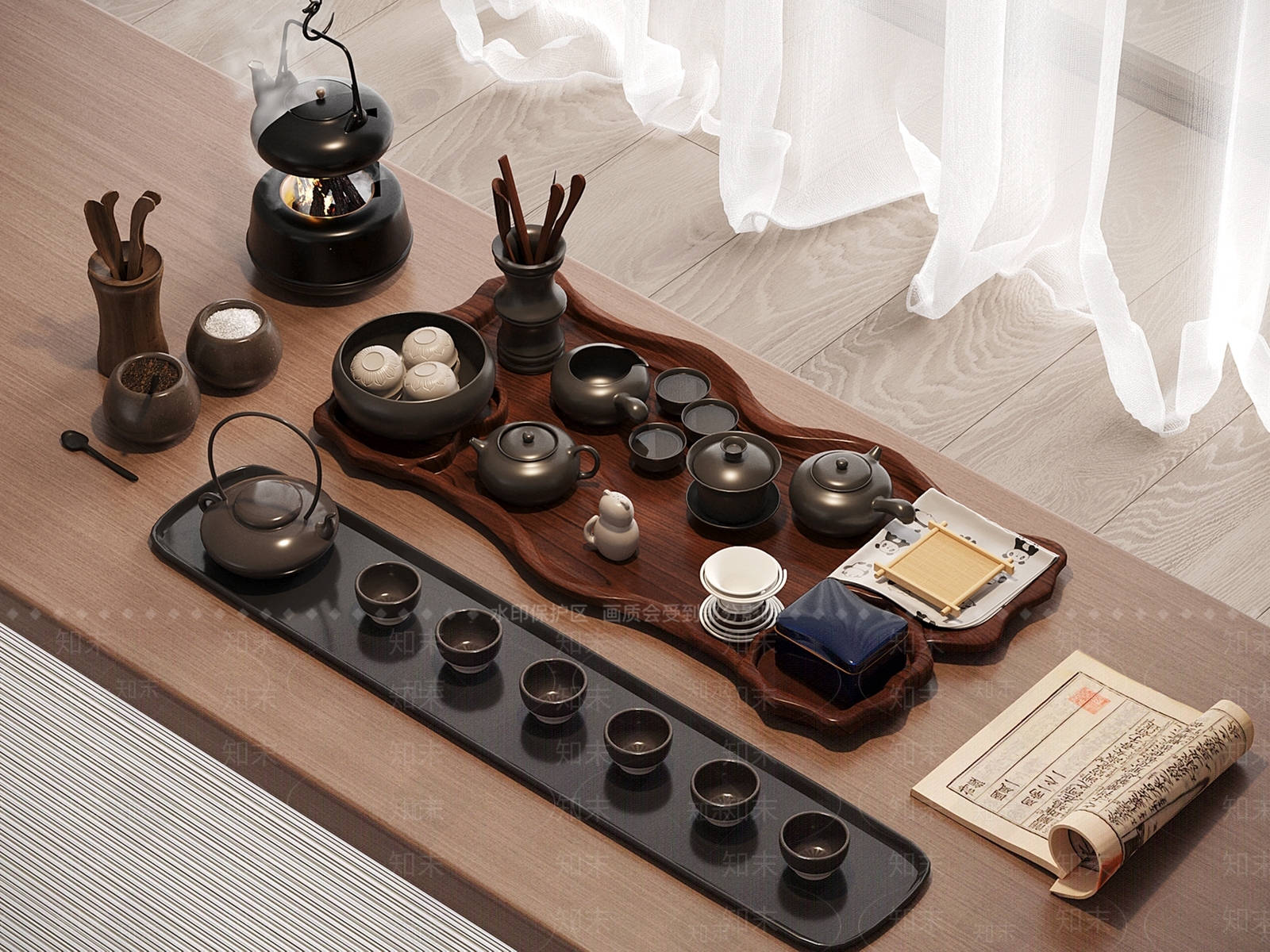 茶具SU模型下载【ID:1195937262】