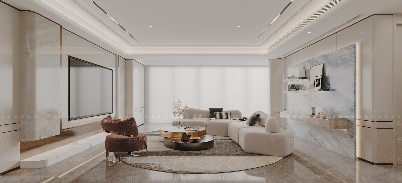 现代简约客餐厅3D模型下载【ID:1195938002】