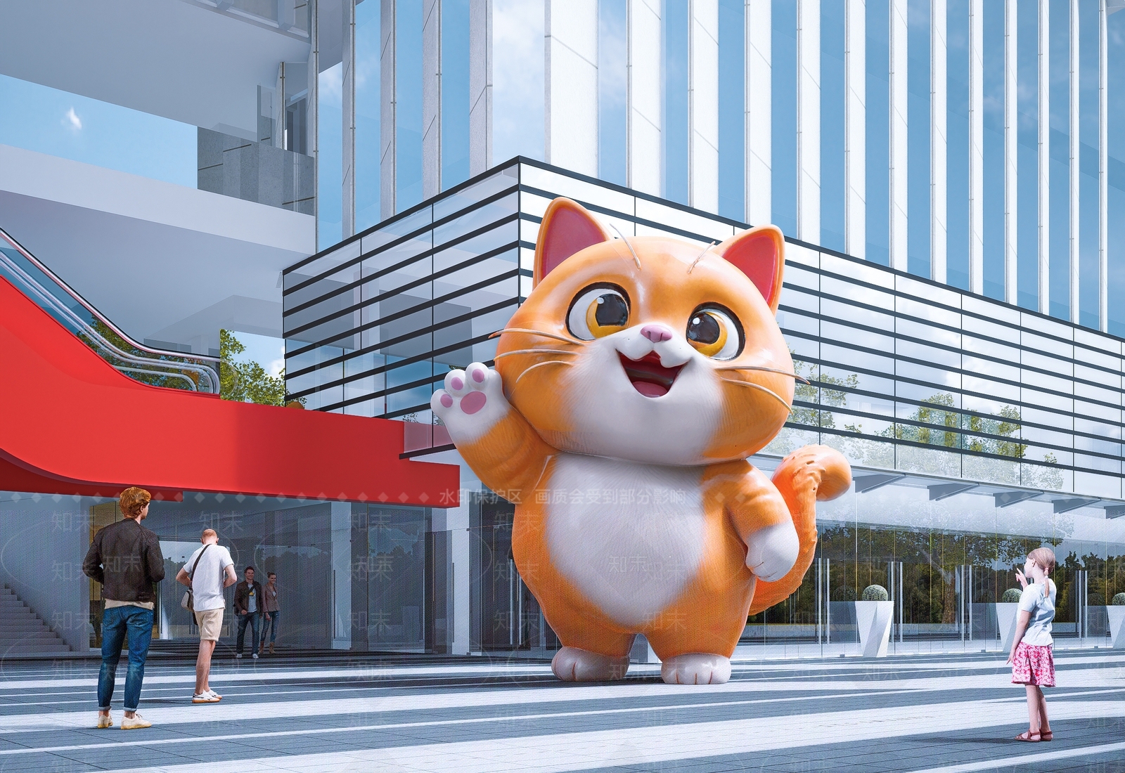 现代雕塑小品SU模型下载【ID:1195939570】