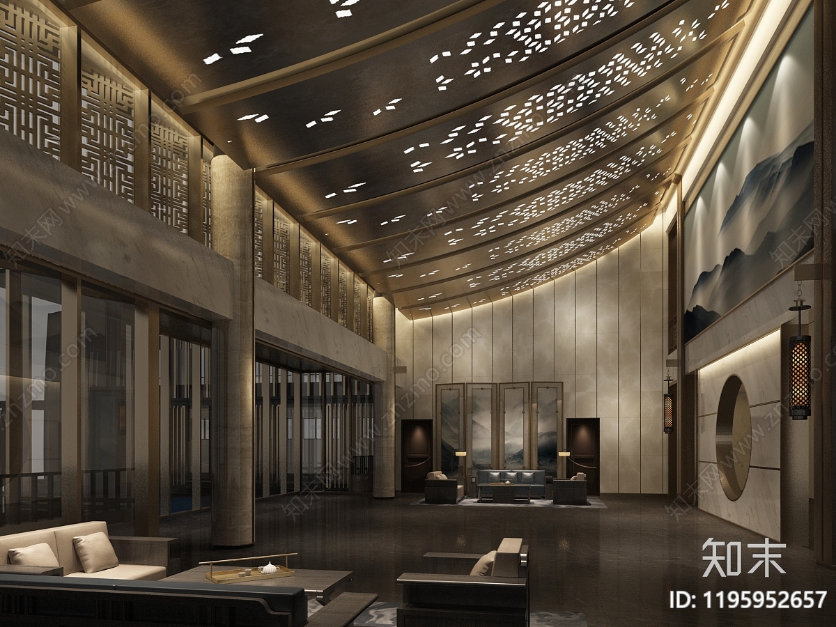 酒店施工图下载【ID:1195952657】