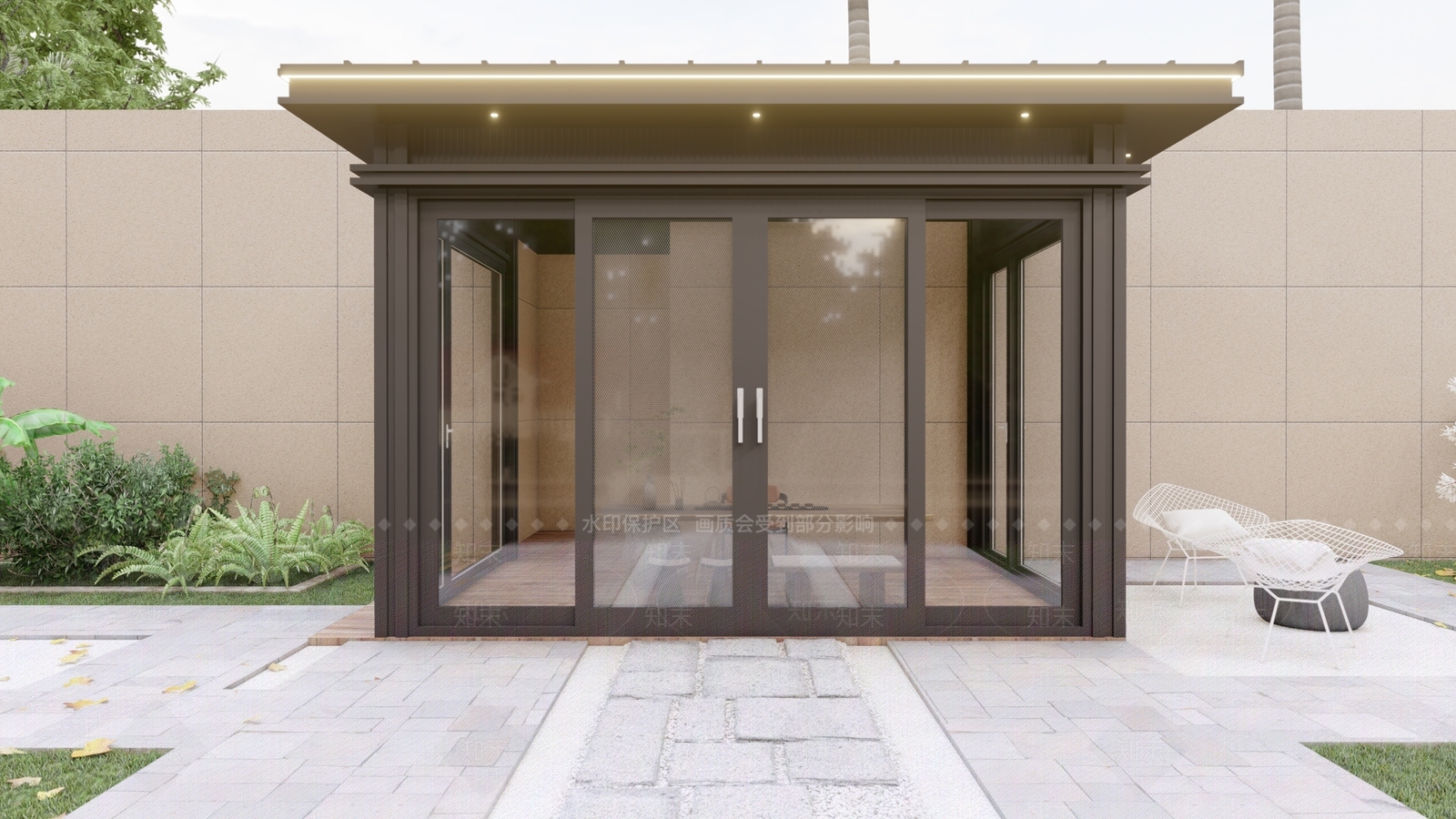 新中式中式亭子SU模型下载【ID:1195956656】