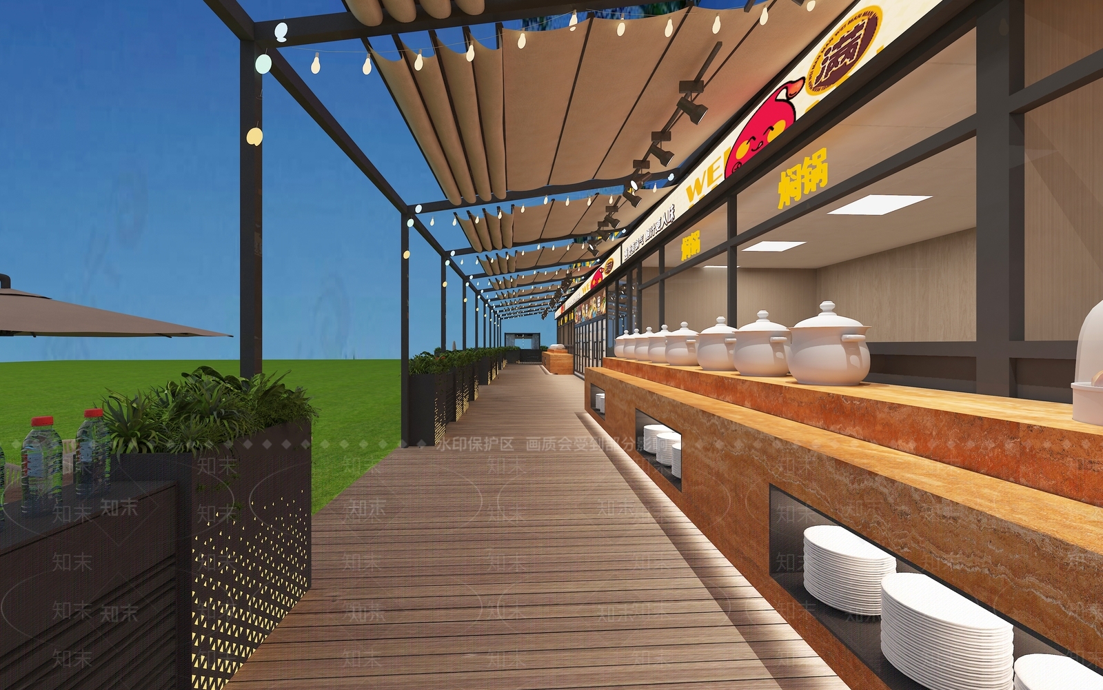 现代其他餐饮空间3D模型下载【ID:1195959622】