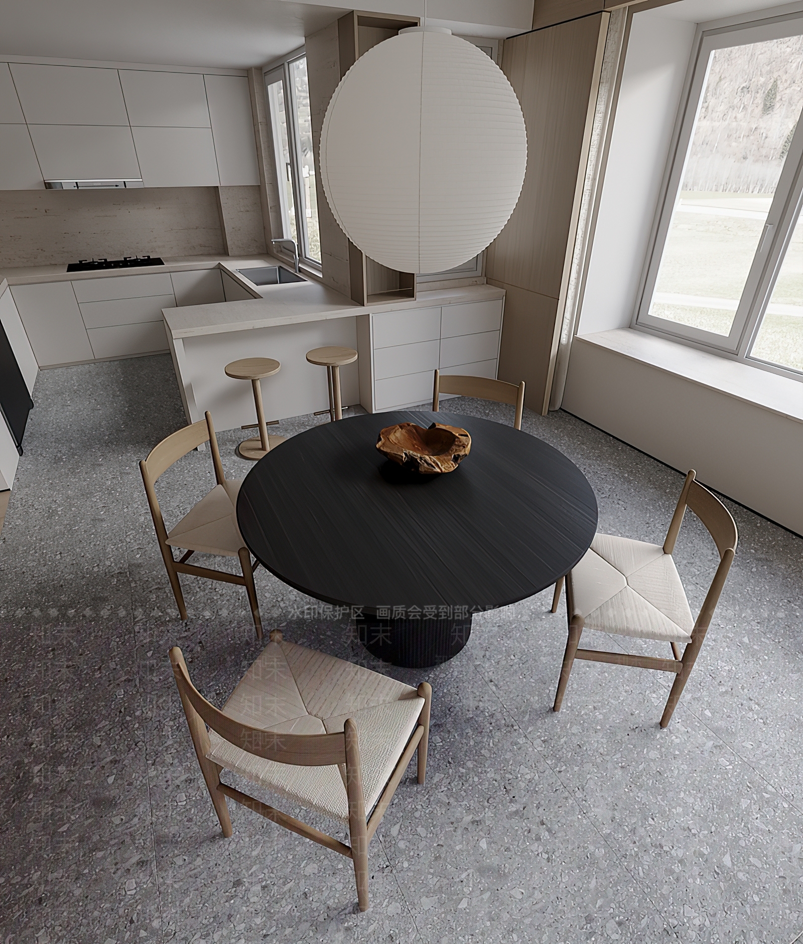 现代餐桌3D模型下载【ID:1195968556】