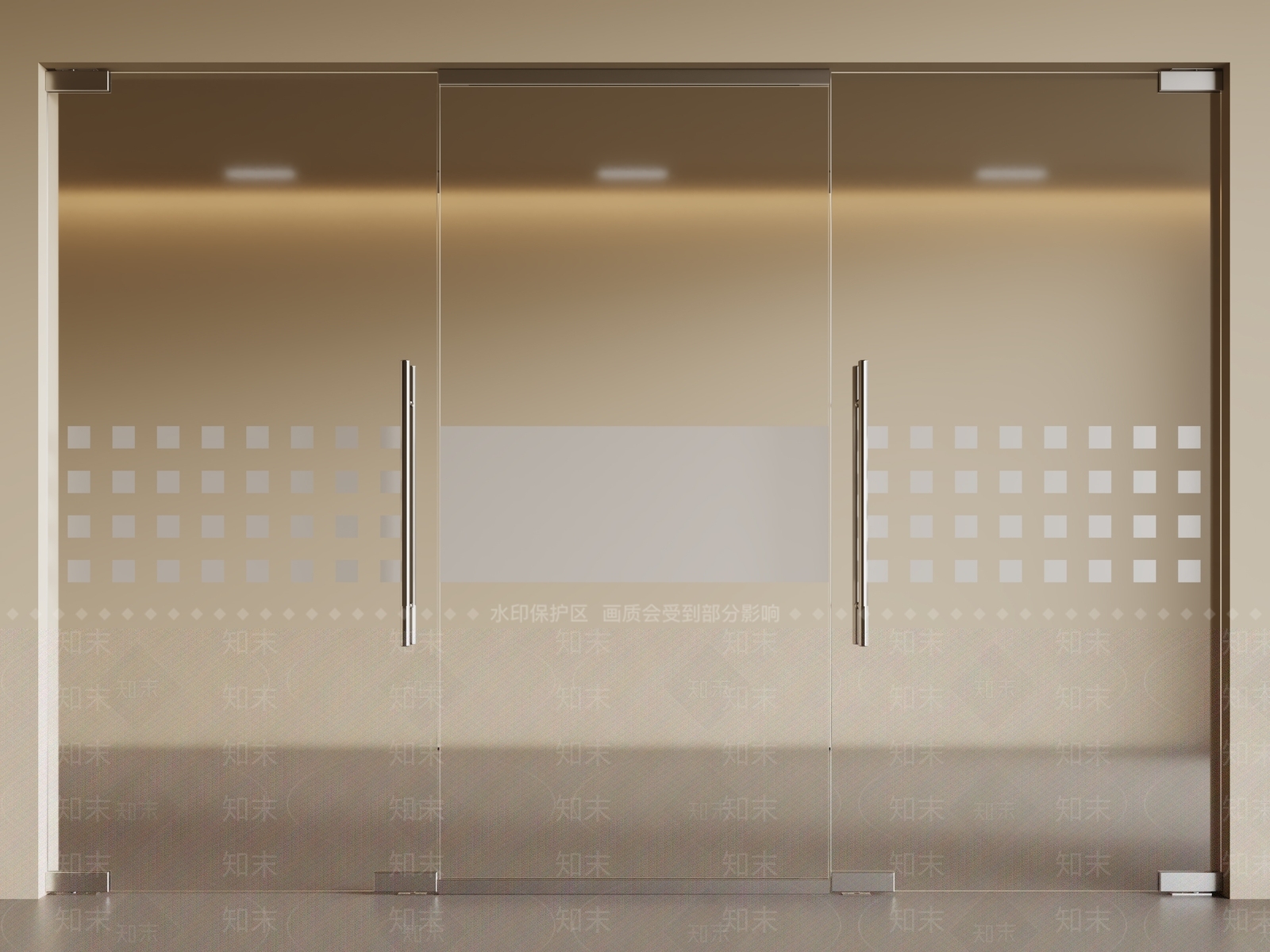 现代极简双开门3D模型下载【ID:1195967495】