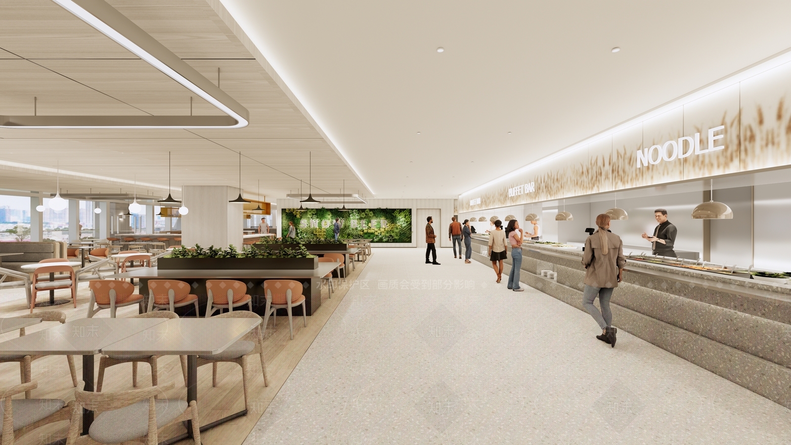 现代食堂SU模型下载【ID:1195968899】