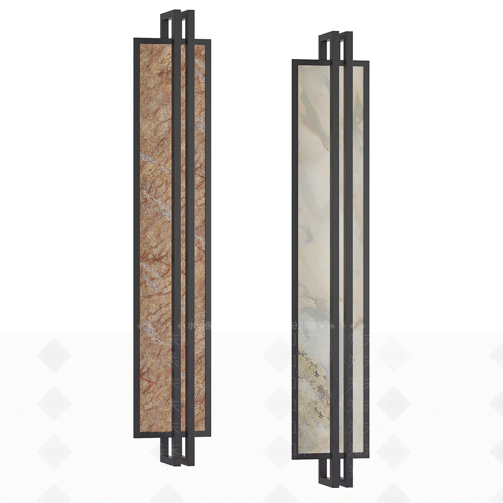 新中式轻奢壁灯3D模型下载【ID:1195974576】