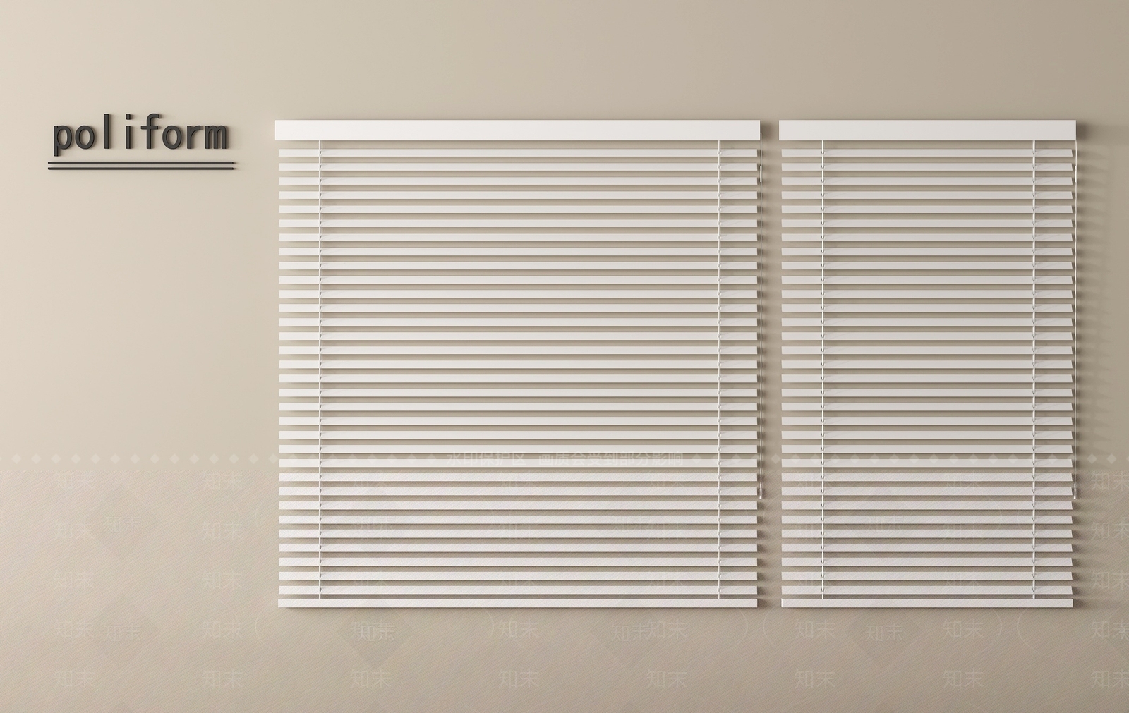 现代窗帘SU模型下载【ID:1195976427】