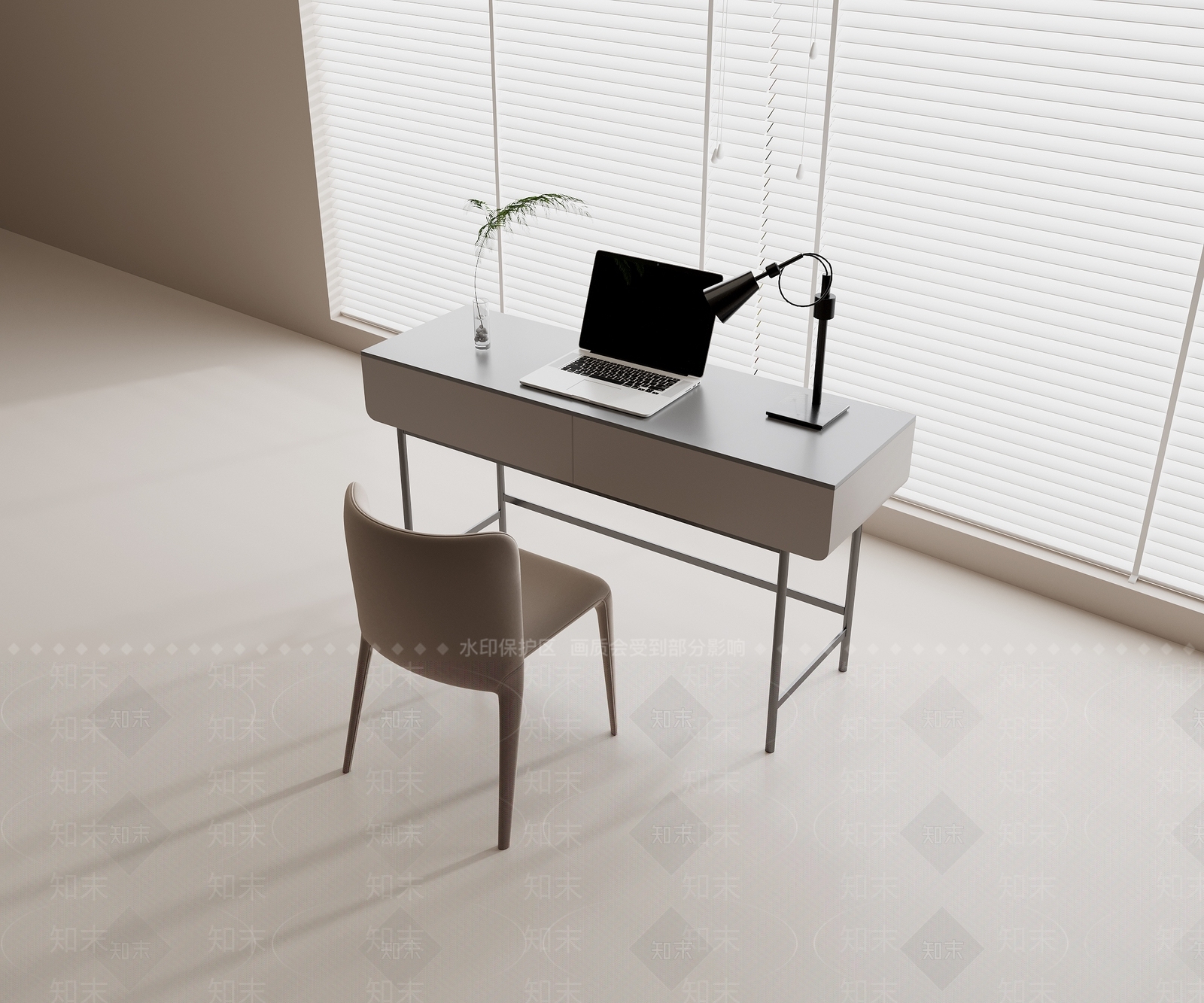 现代书桌3D模型下载【ID:1195979028】