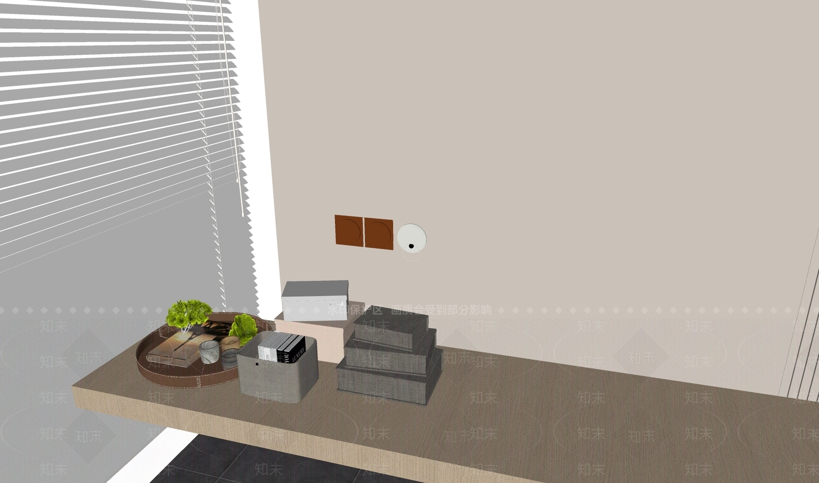 现代摆件组合SU模型下载【ID:1195979499】