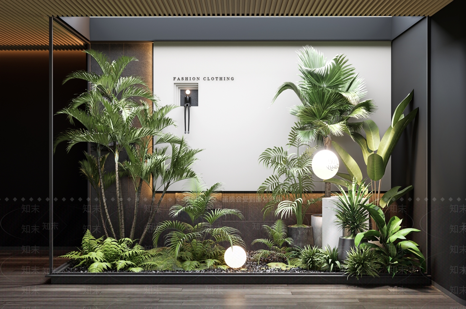 绿植墙SU模型下载【ID:1195980507】