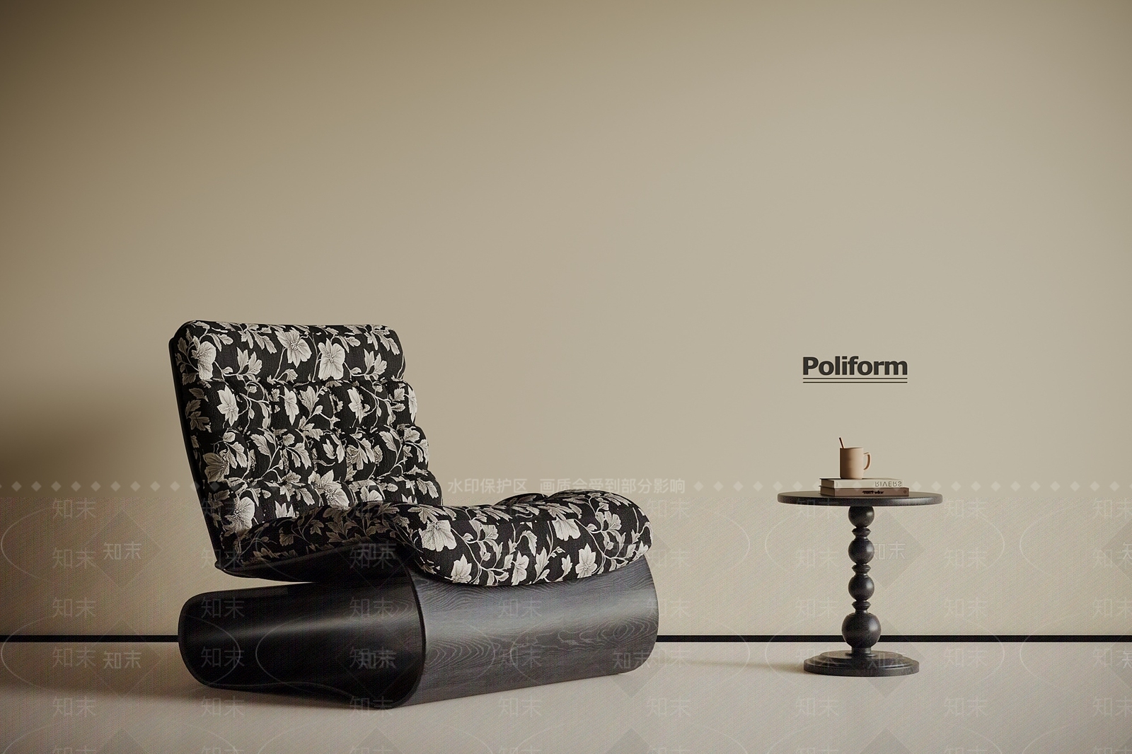 法式复古躺椅3D模型下载【ID:1195982990】