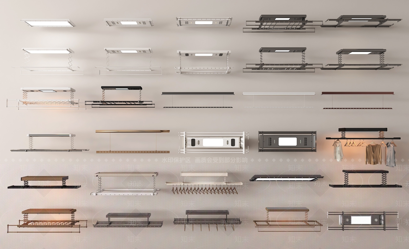 晾衣架SU模型下载【ID:1195985382】