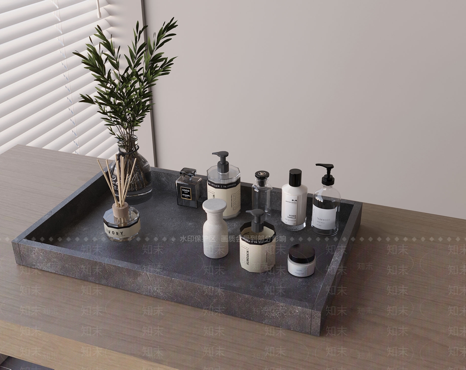 洗浴用品3D模型下载【ID:1195986248】