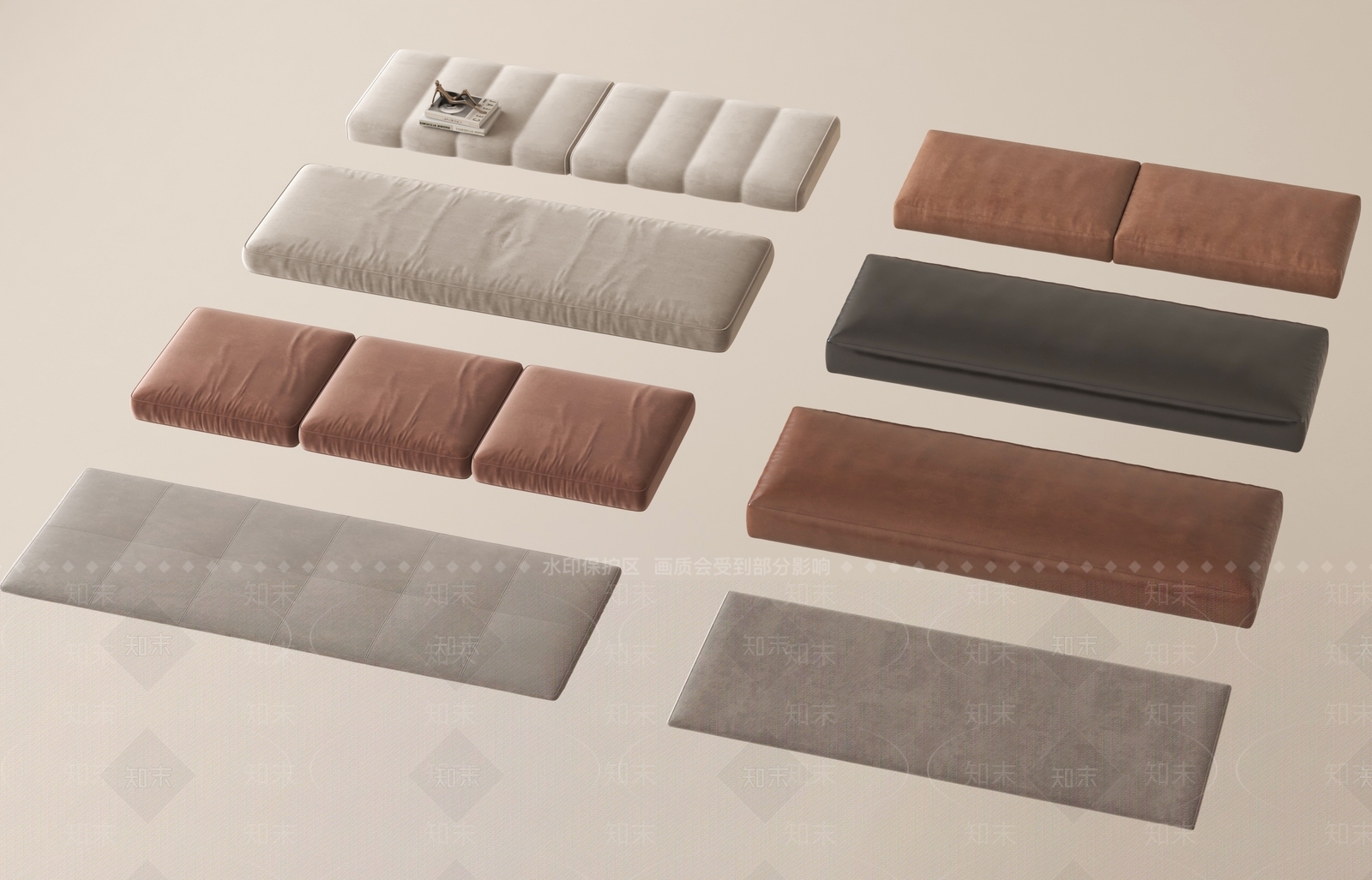 现代坐垫SU模型下载【ID:1195990062】