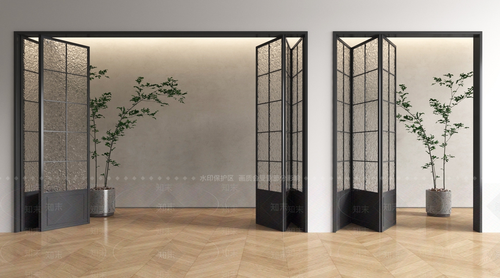 法式折叠门SU模型下载【ID:1195991611】