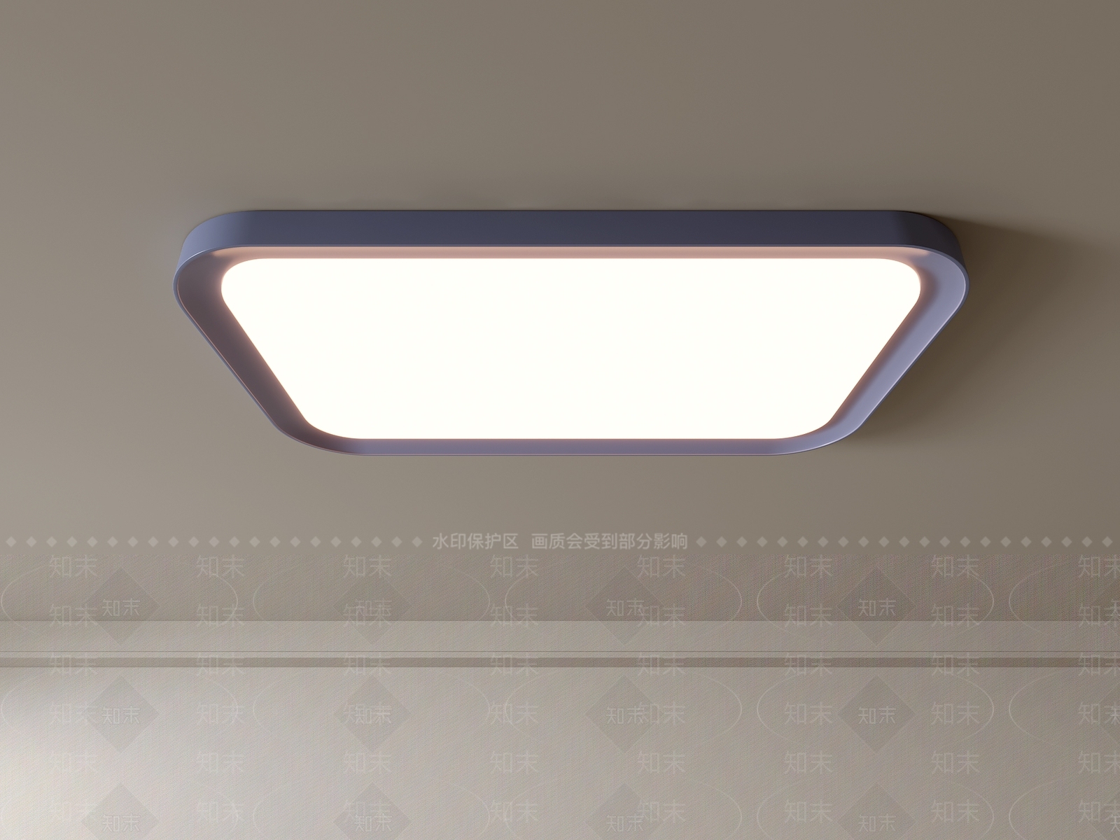 现代吸顶灯3D模型下载【ID:1195996414】