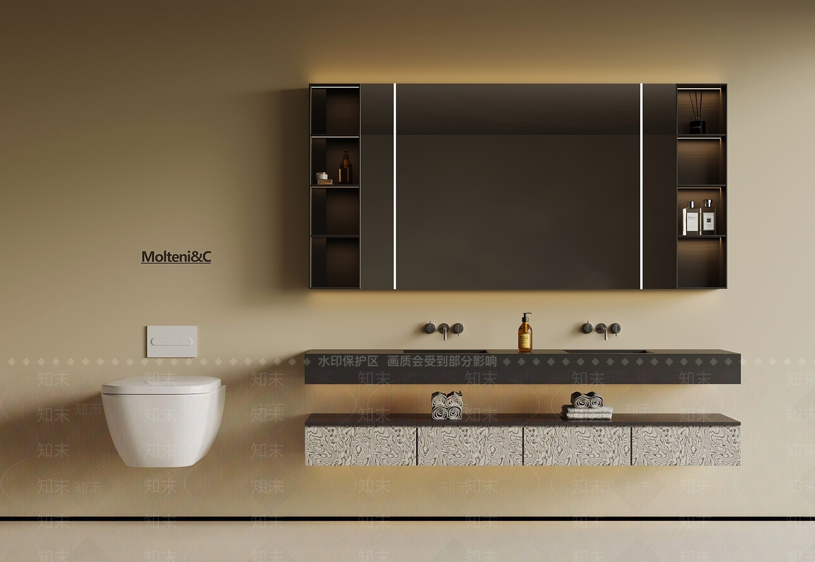浴室柜3D模型下载【ID:1195996523】