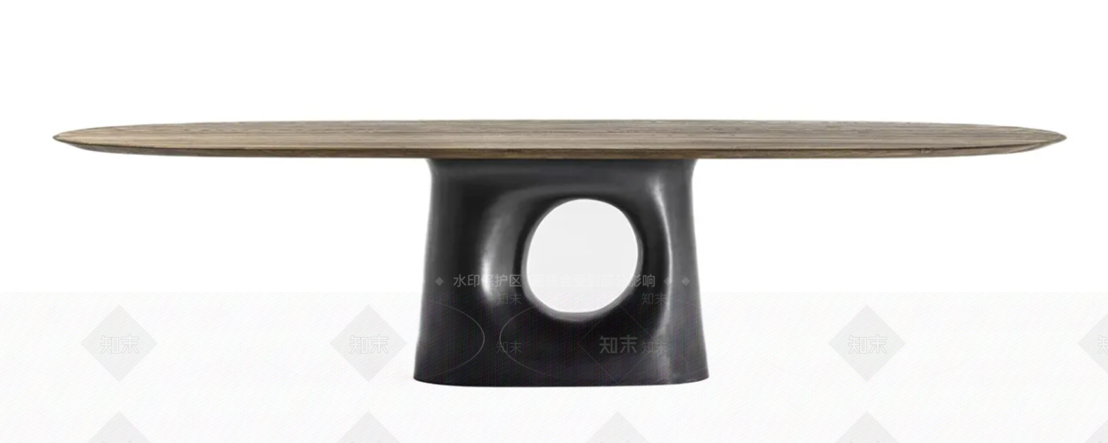 现代侘寂餐桌SU模型下载【ID:1195998850】