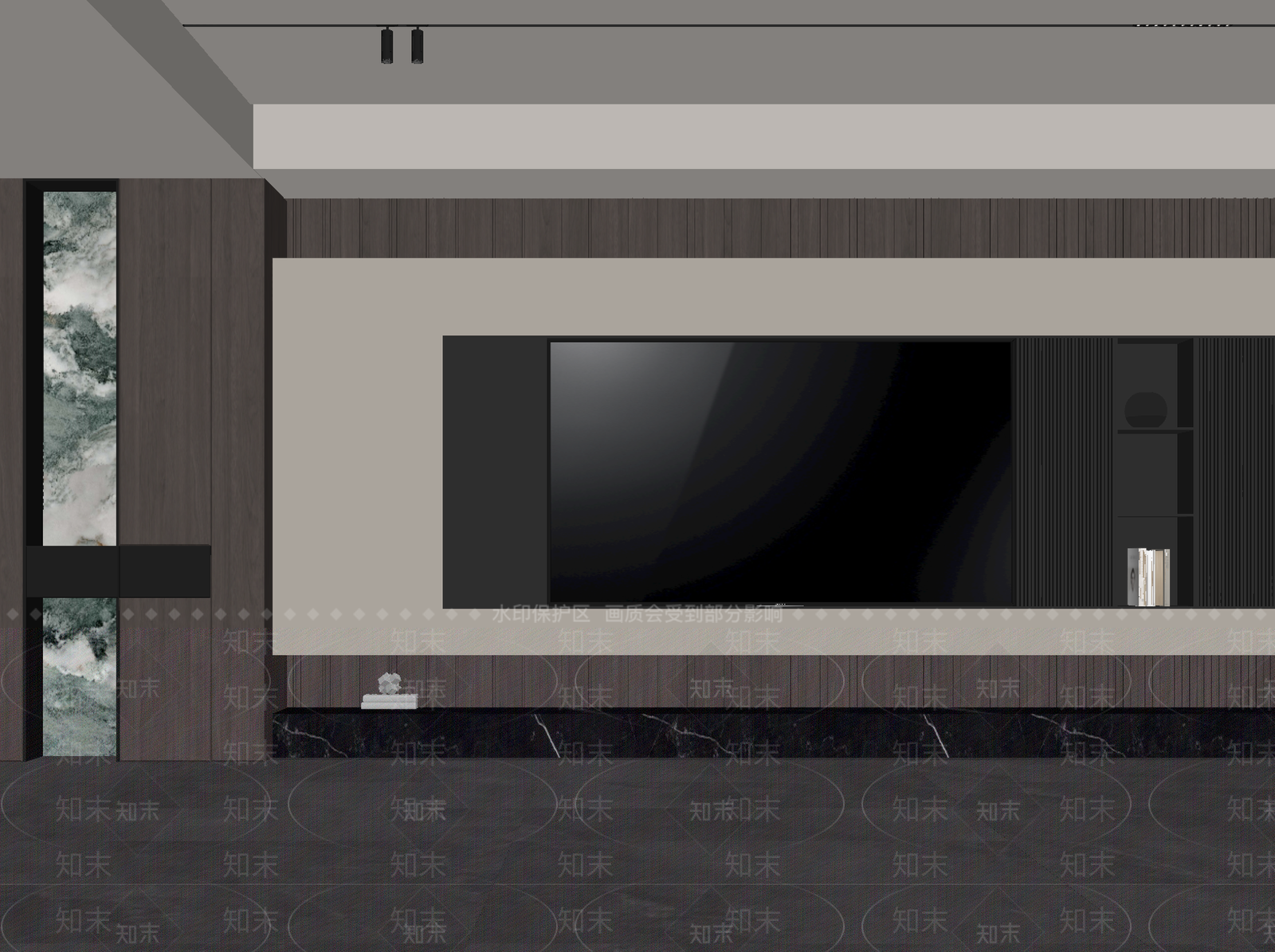 现代意式背景墙SU模型下载【ID:1196000716】
