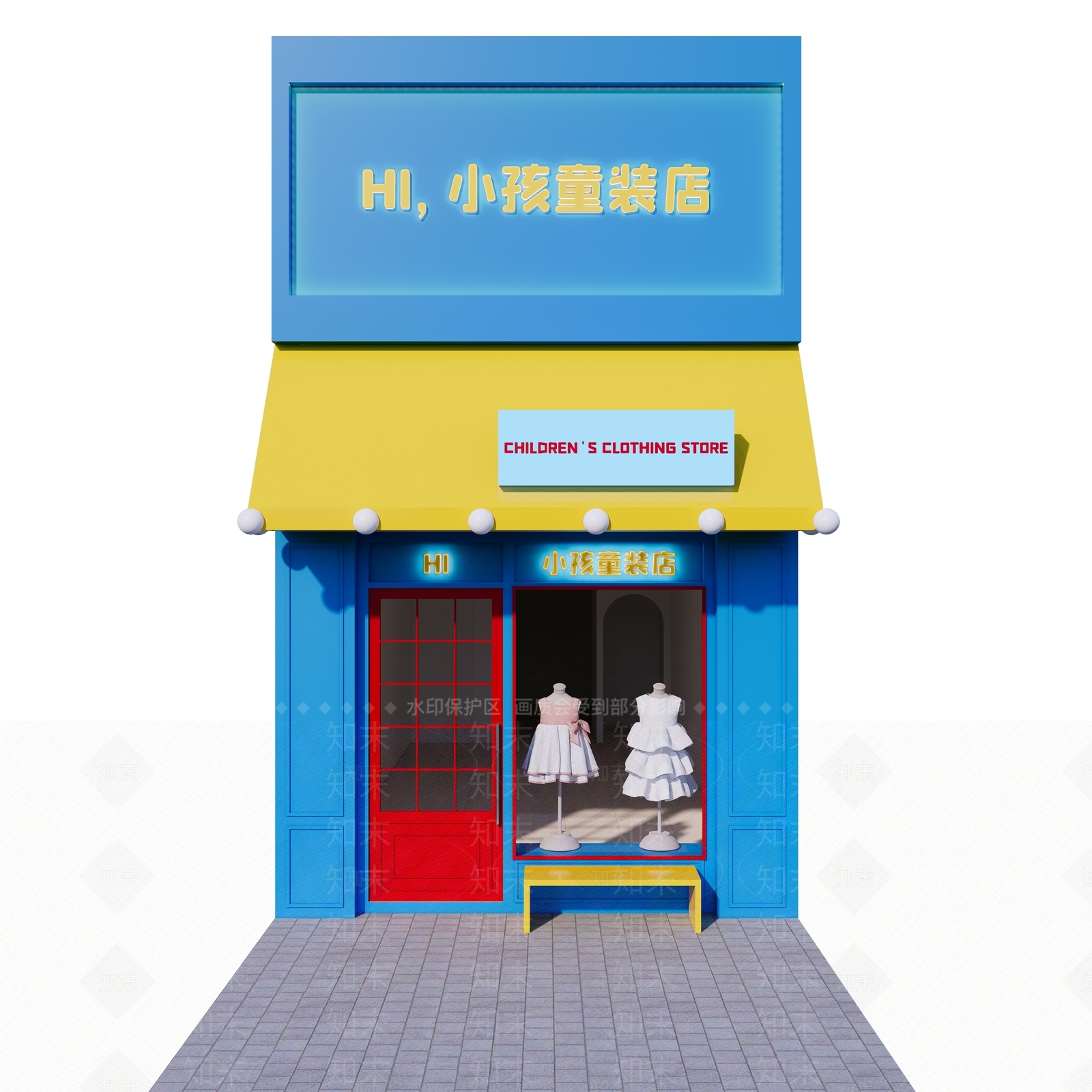 法式现代服装店SU模型下载【ID:1196002557】