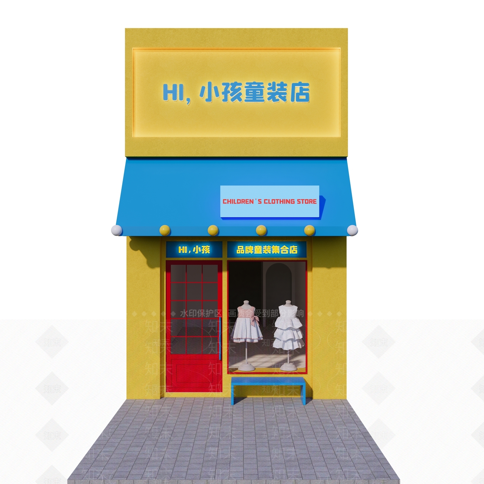 法式现代服装店SU模型下载【ID:1196002557】
