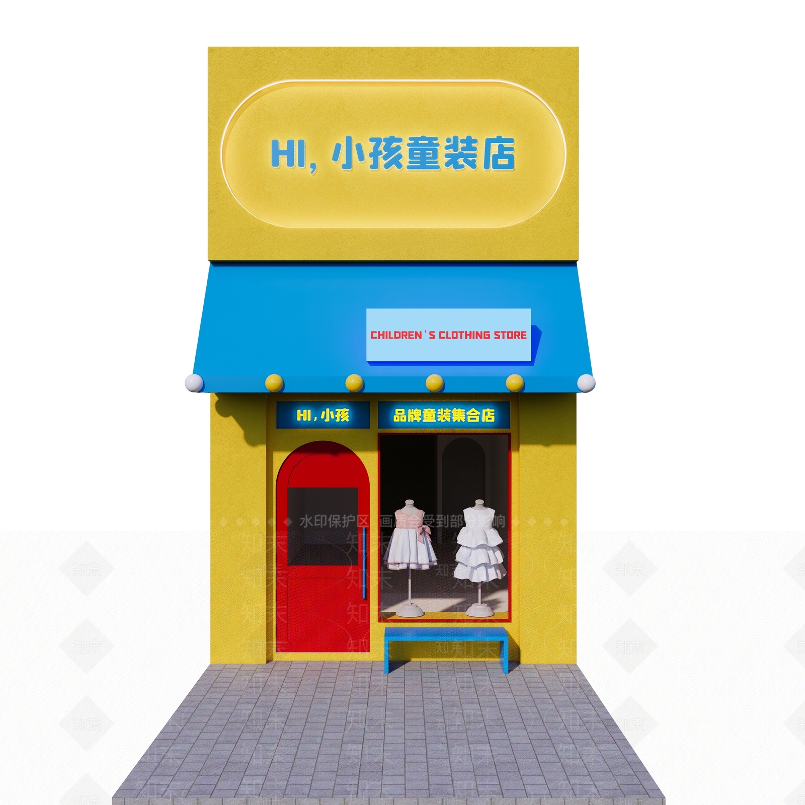 法式现代服装店SU模型下载【ID:1196002557】