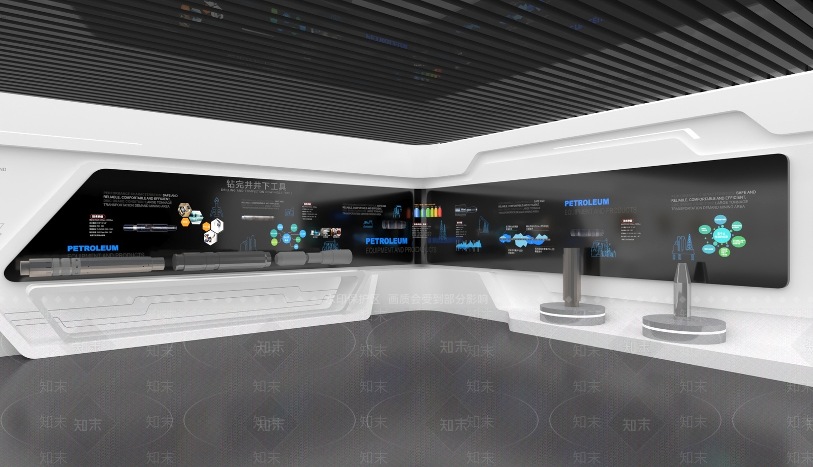 现代科技展厅3D模型下载【ID:1196002367】