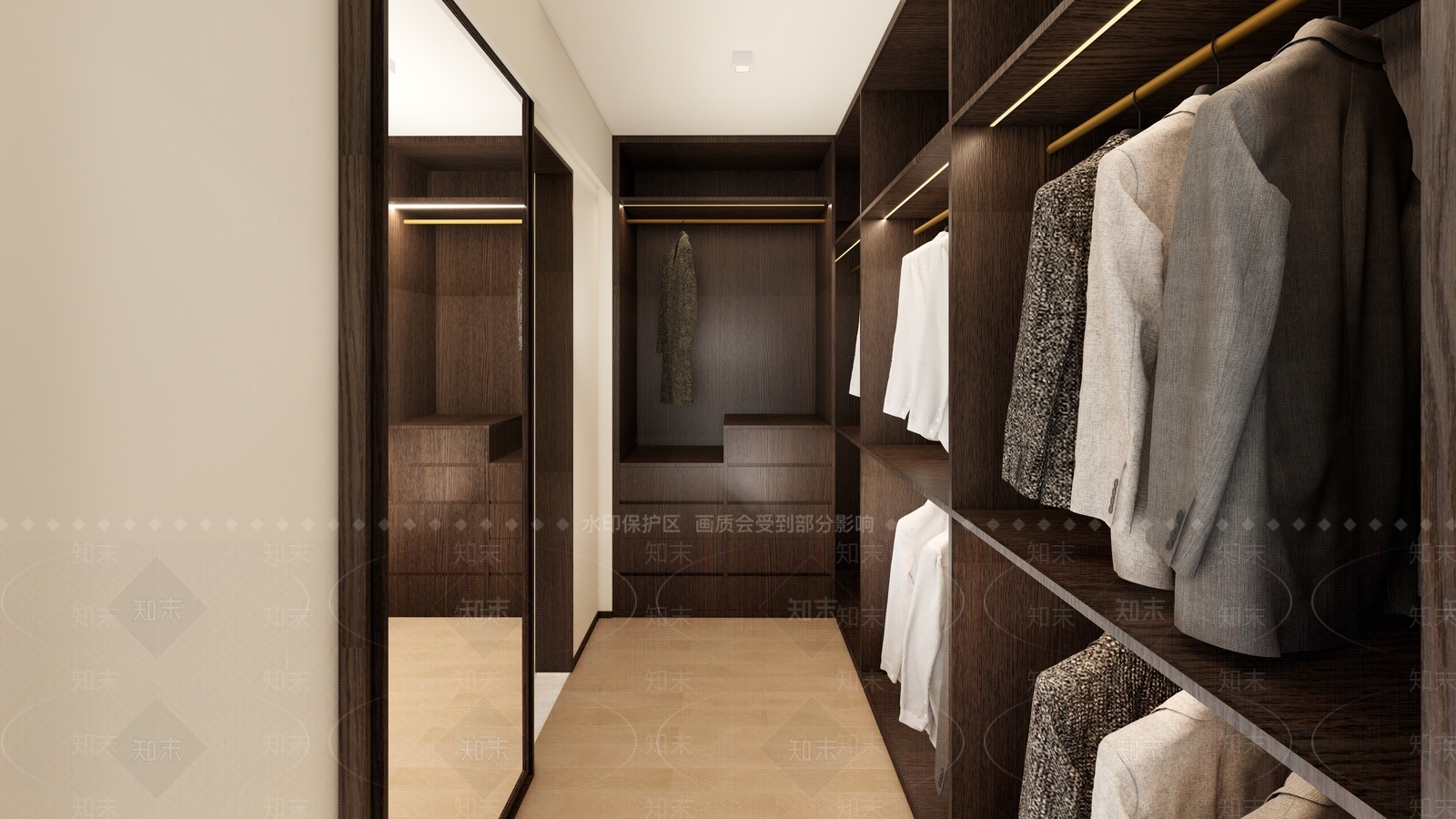 现代中古衣柜SU模型下载【ID:1196008849】
