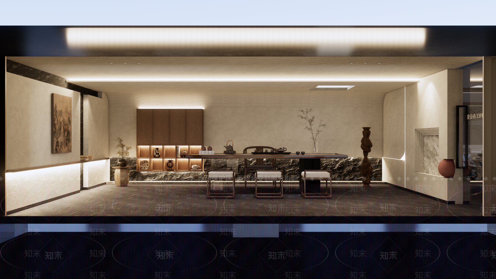 现代其他办公区域SU模型下载【ID:1196008424】
