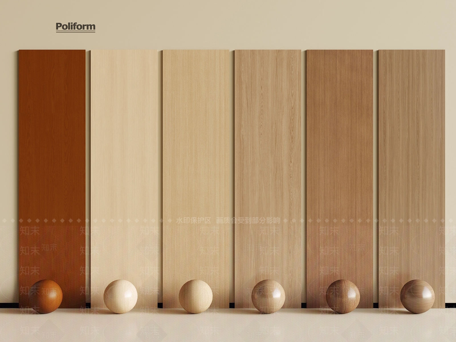 现代木头木板3D模型下载【ID:1196008406】