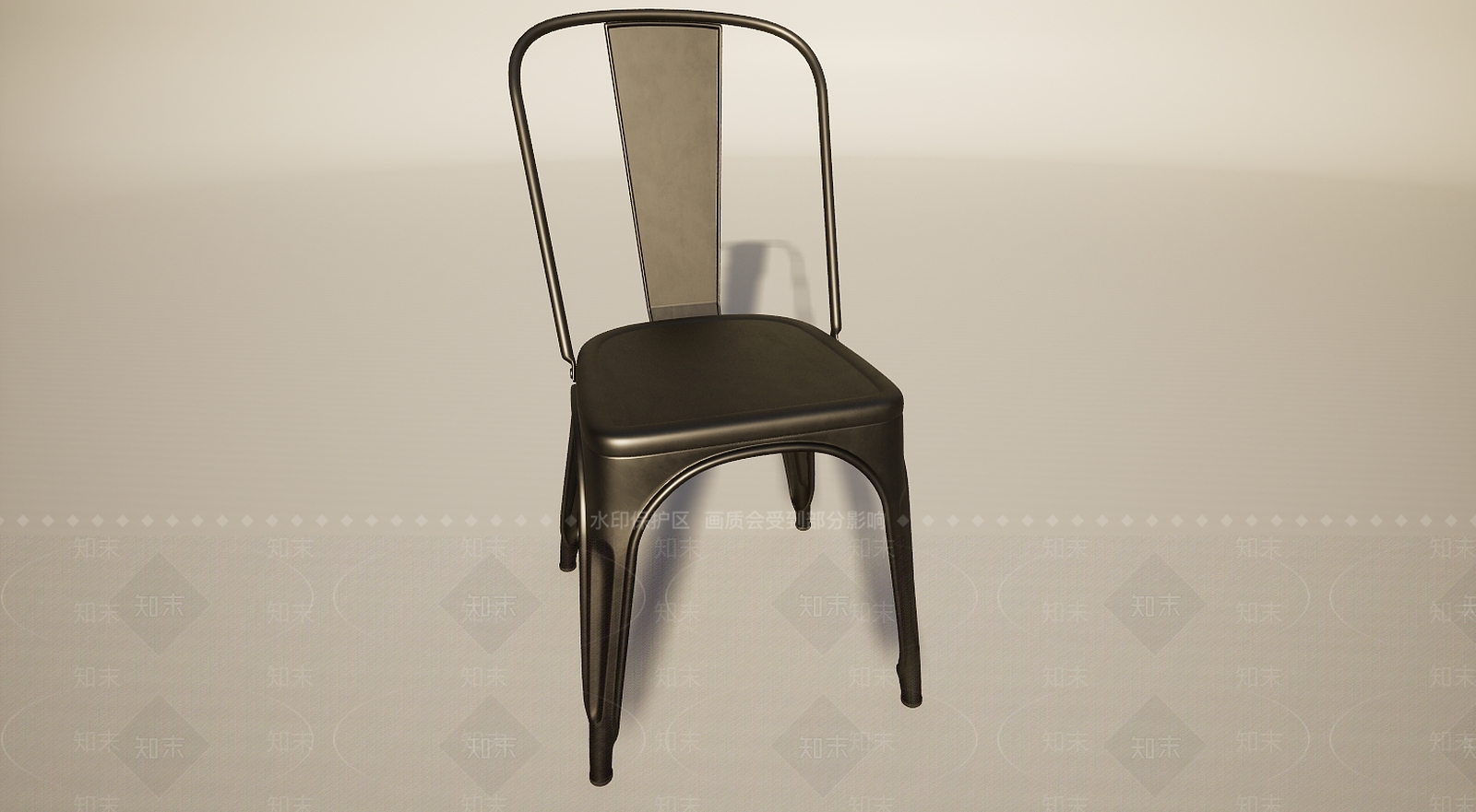 工业风铁皮椅子欧式铁艺工业风3D模型下载【ID:1196011920】