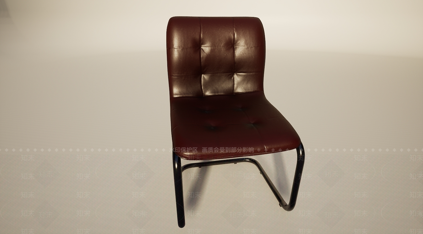 美式软包休闲靠椅3D模型下载【ID:1196011988】