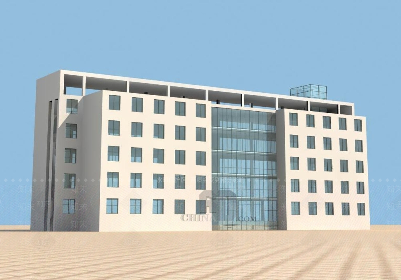 现代办公楼3D模型下载【ID:1196012880】
