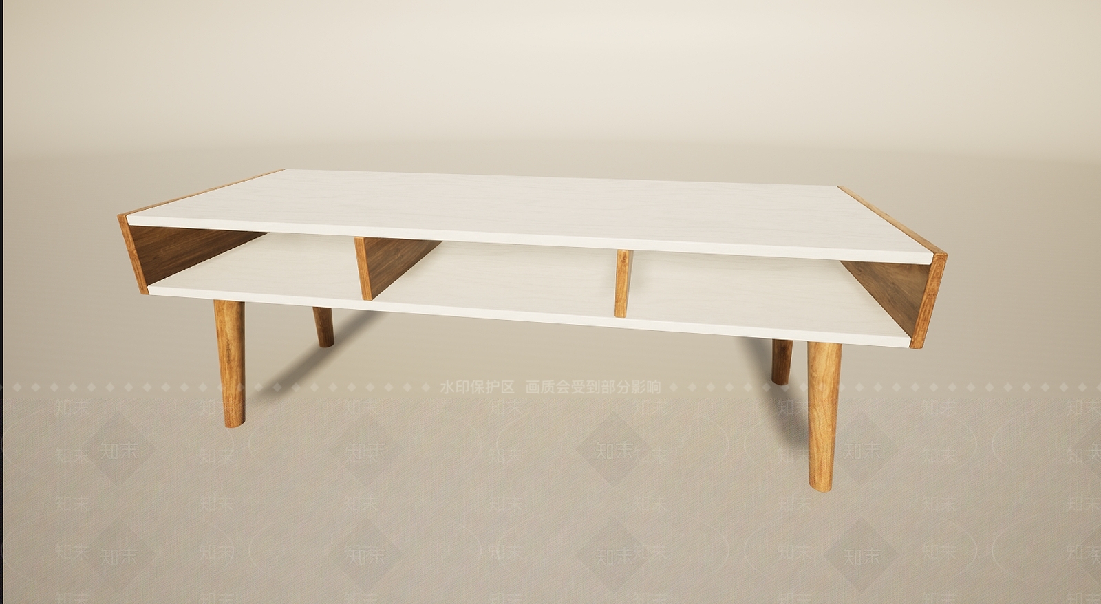 北欧简约抽屉电视柜3D模型下载【ID:1196013660】