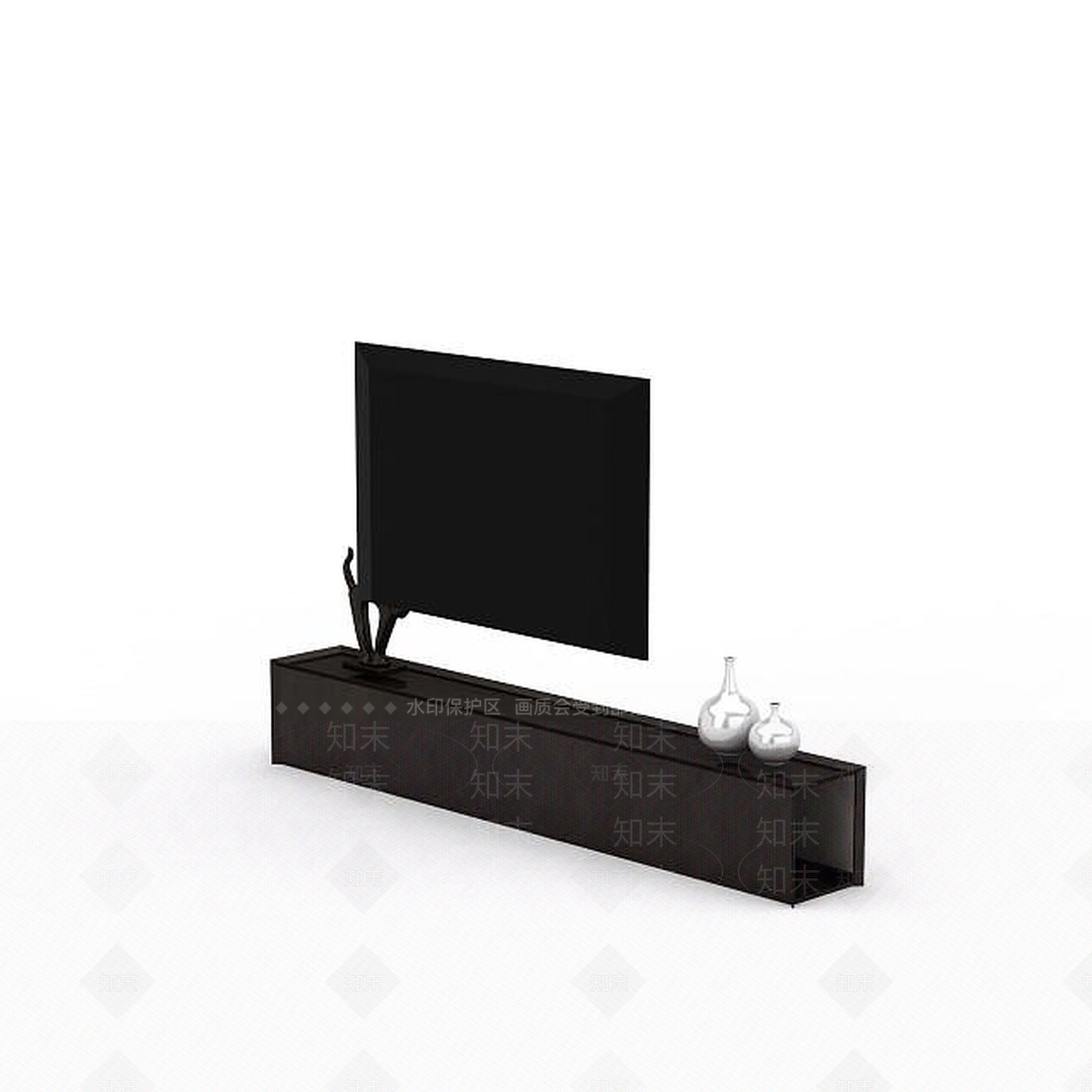 现代钢化玻璃电视柜3D模型下载【ID:1196013702】