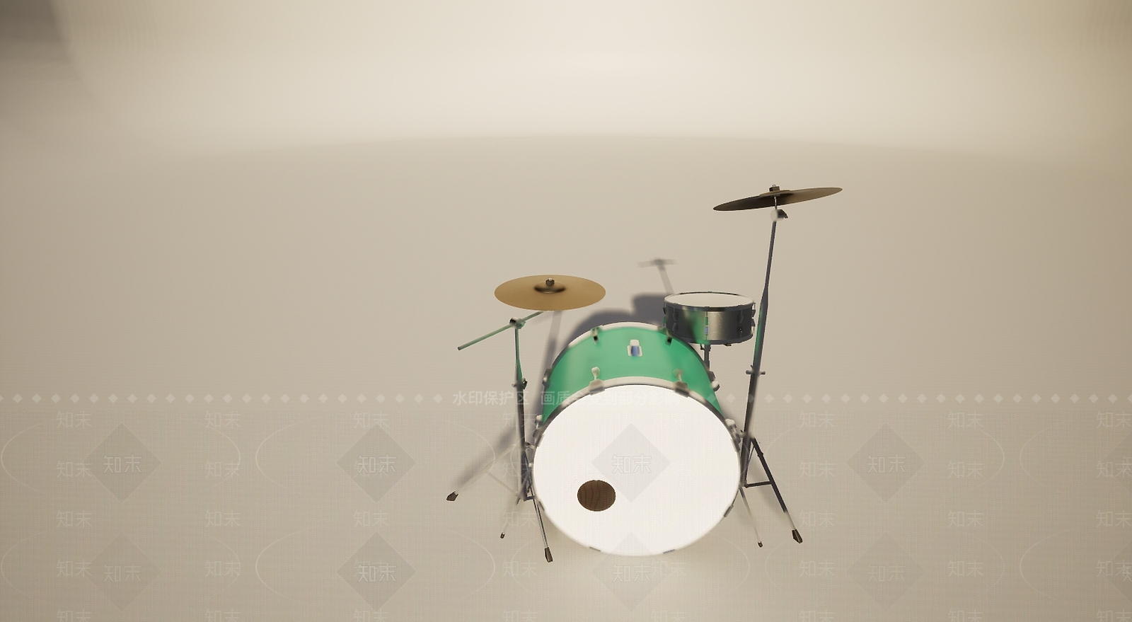 现代音乐设备乐器架子鼓3D模型下载【ID:1196014920】