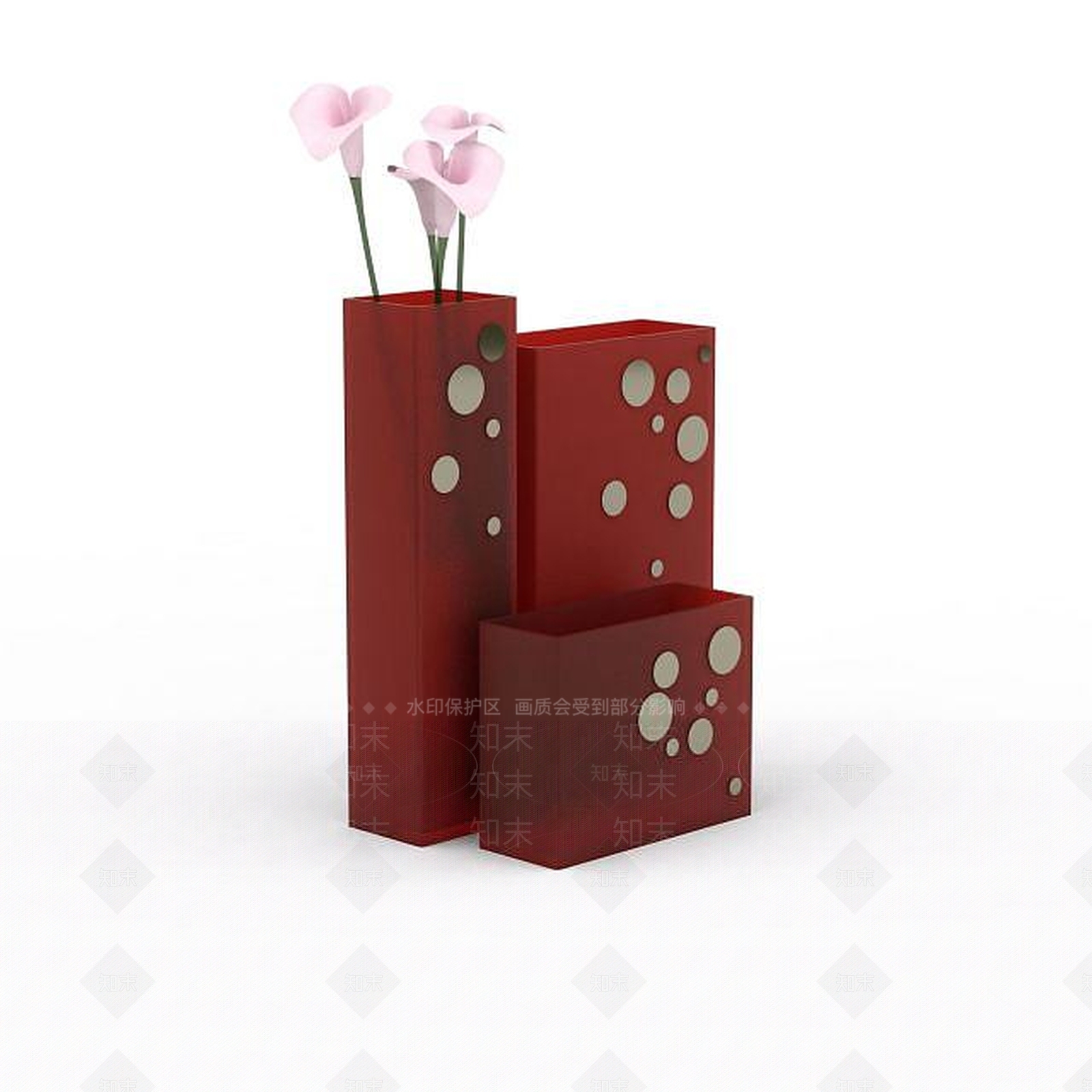 现代客厅摆设品3D模型下载【ID:1196015342】