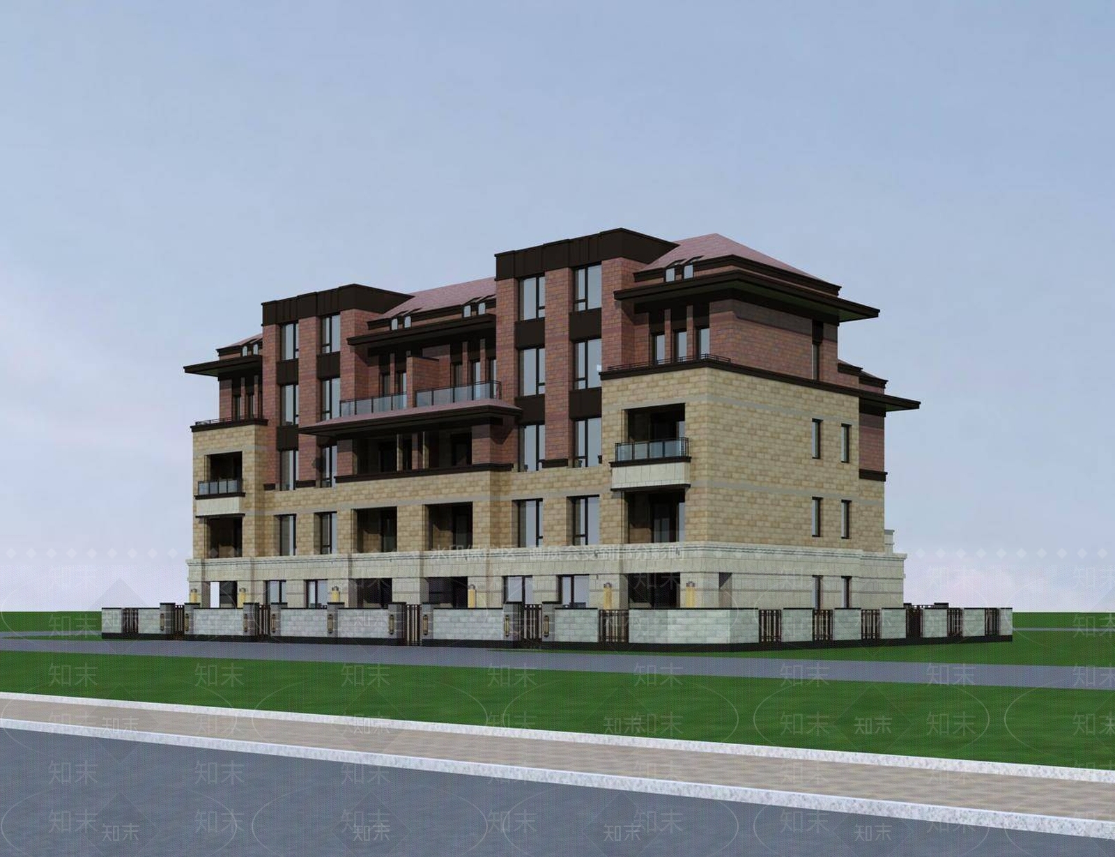简欧高层住宅3D模型下载【ID:1196017087】