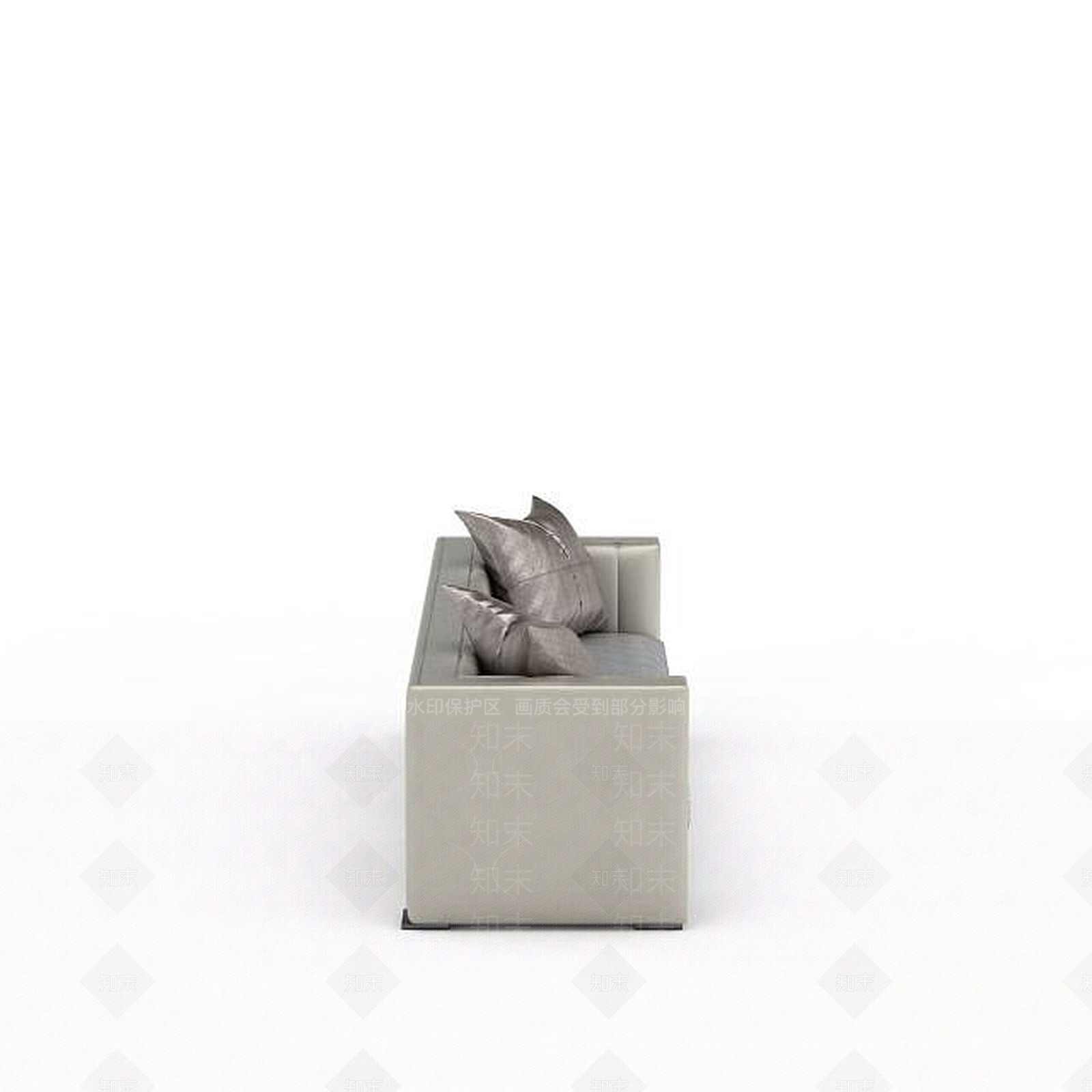 现代布艺多人沙发3D模型下载【ID:1196018923】