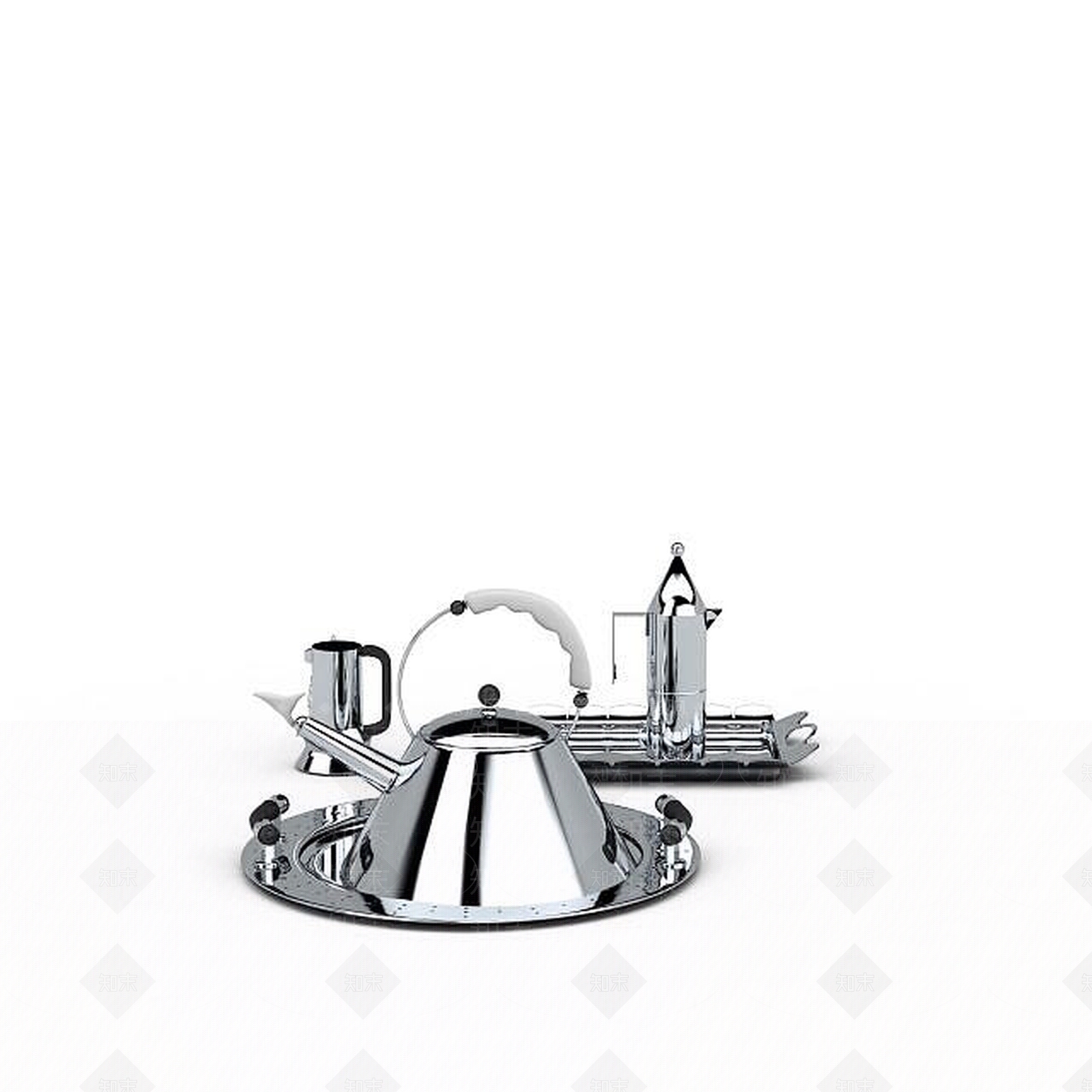 现代厨房烧水器具3D模型下载【ID:1196021789】