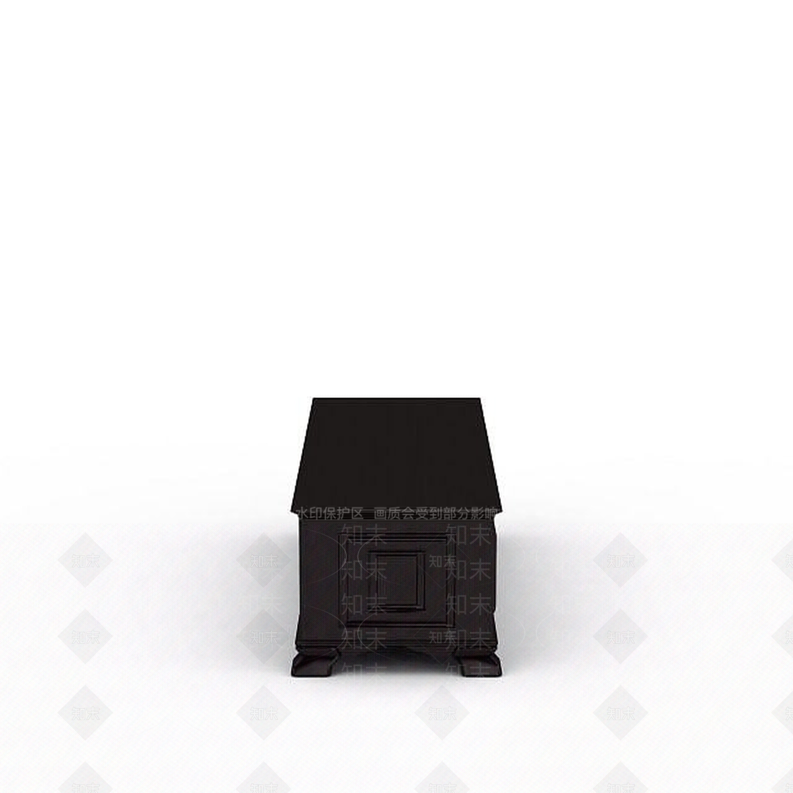 现代黑色客厅电视柜3D模型下载【ID:1196021979】