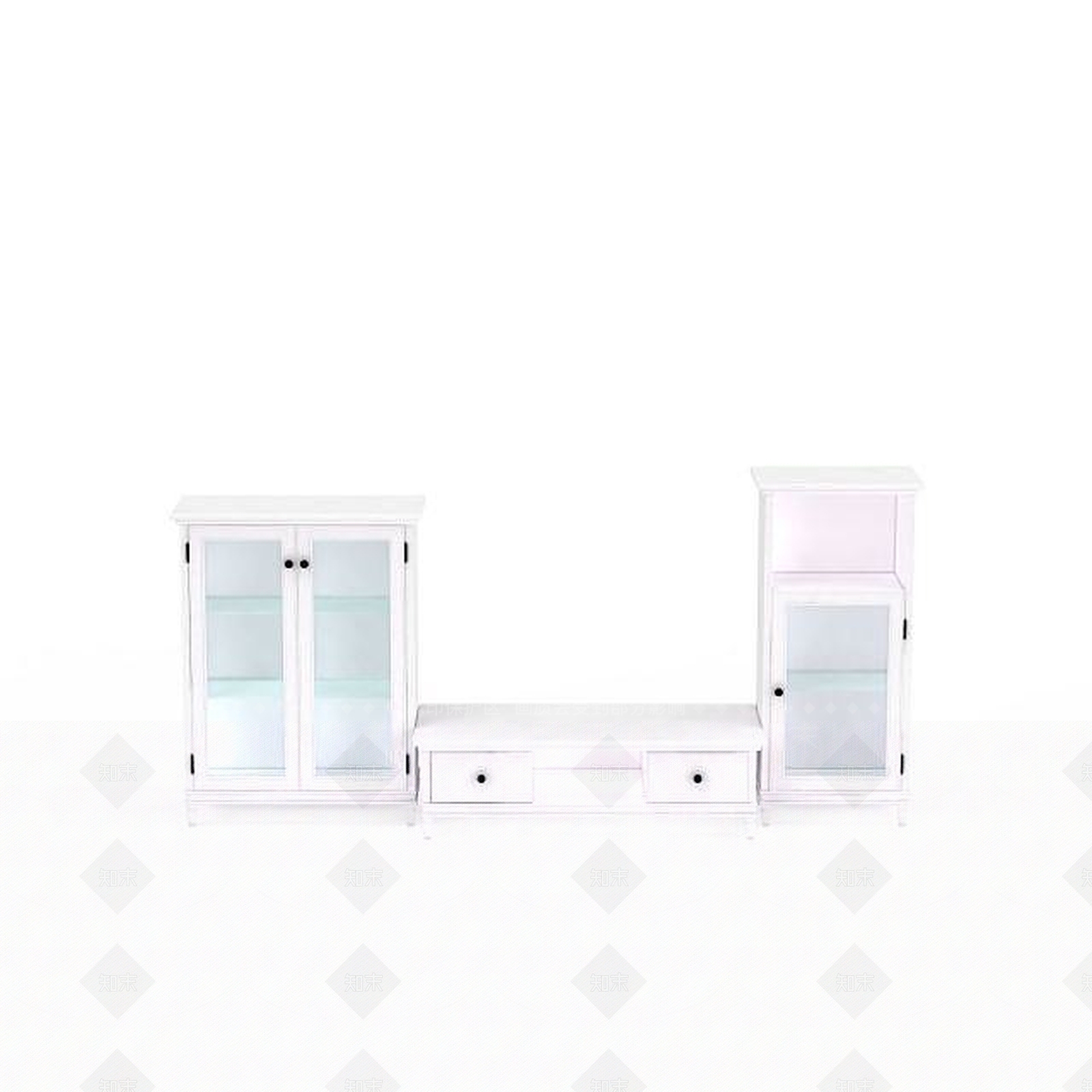 现代柜子组合3D模型下载【ID:1196022190】