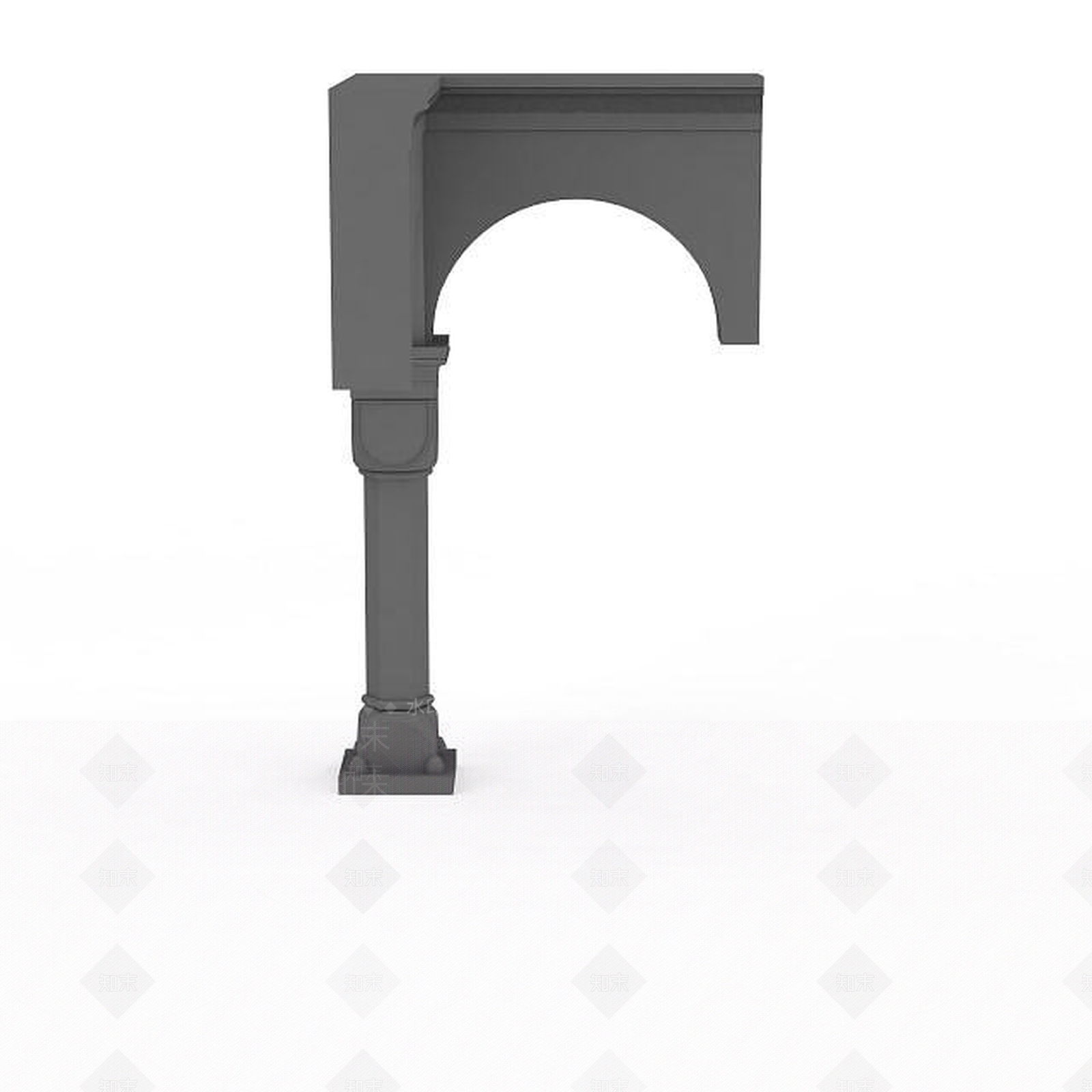 欧式古典欧式建筑构件3D模型下载【ID:1196023292】