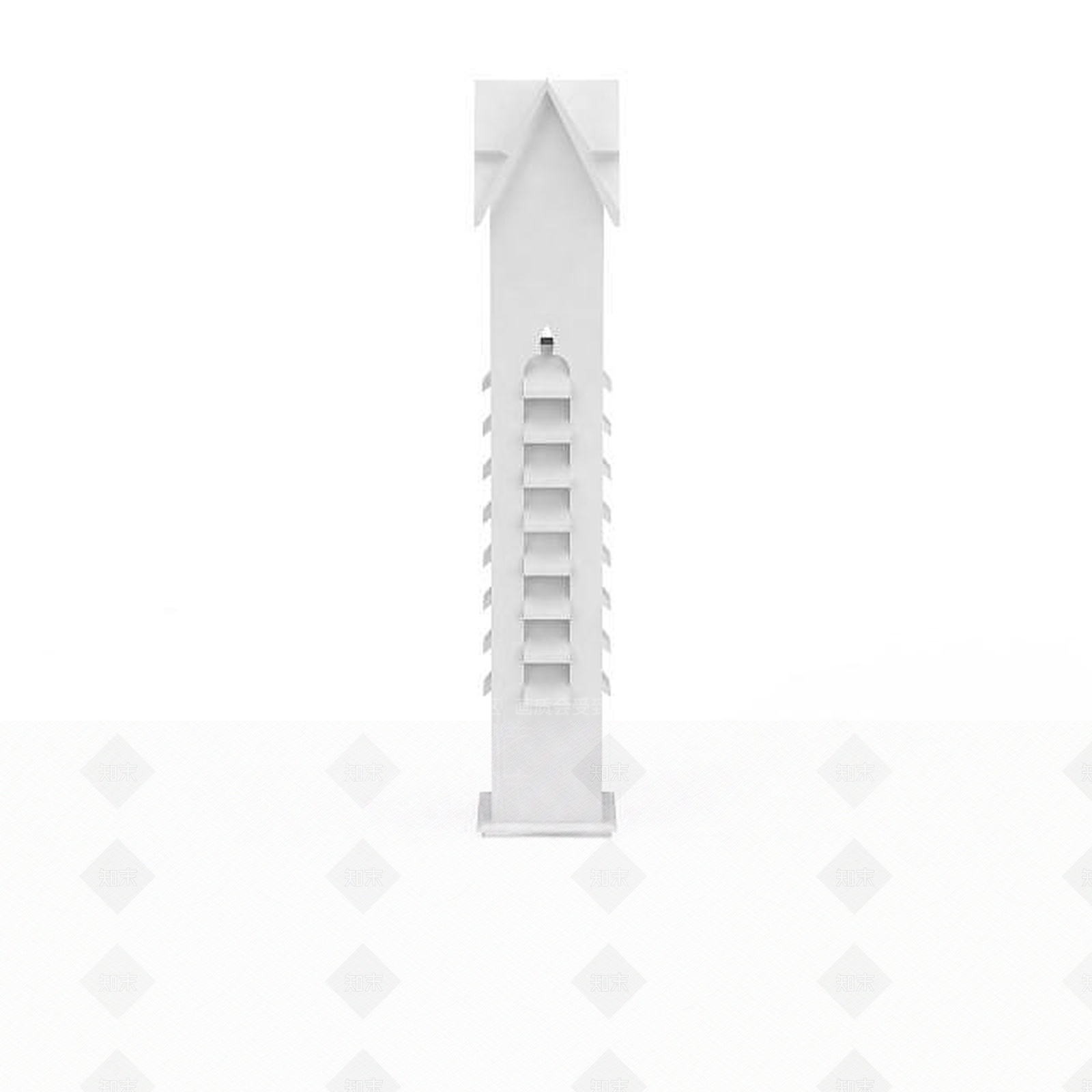 现代长方形建筑构件3D模型下载【ID:1196023404】