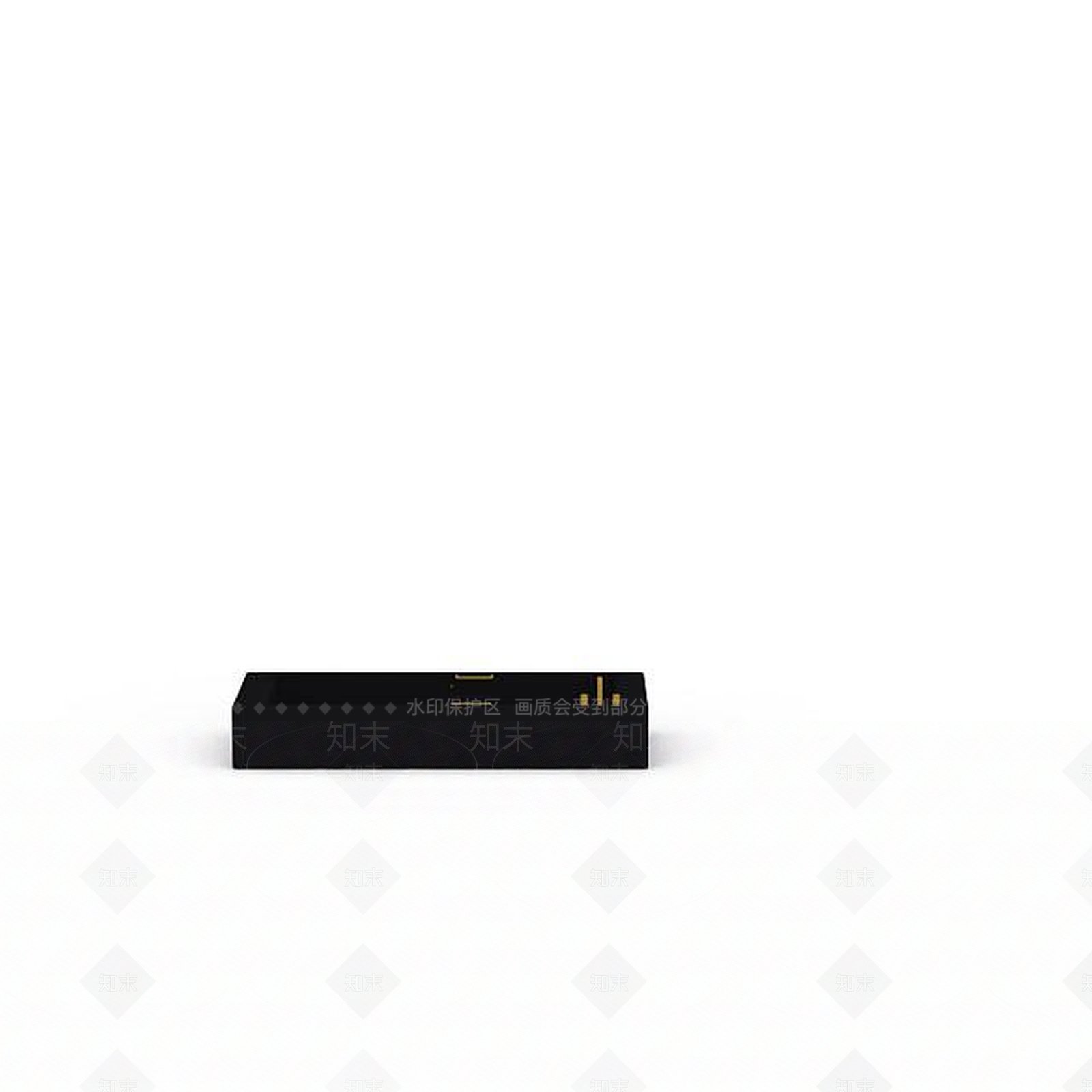 现代黑色方形浴缸3D模型下载【ID:1196024195】